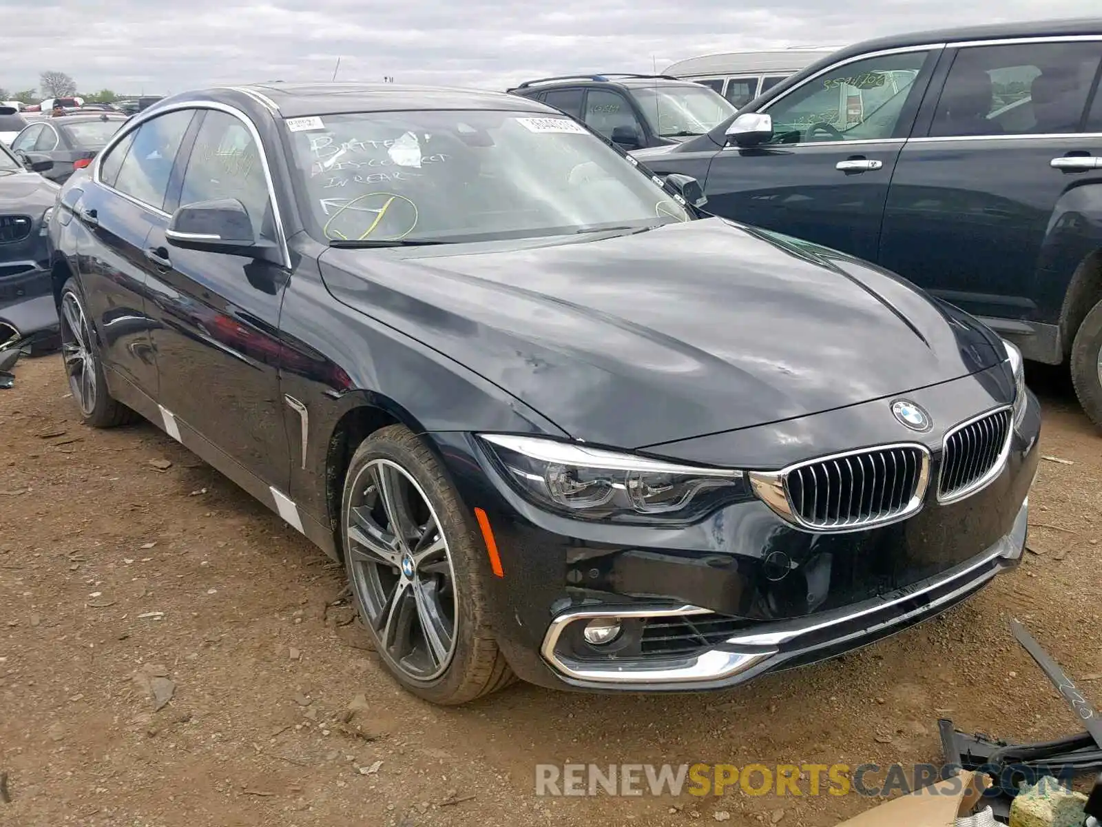 1 Photograph of a damaged car WBA4J7C58KBM75530 BMW 4 SERIES 2019