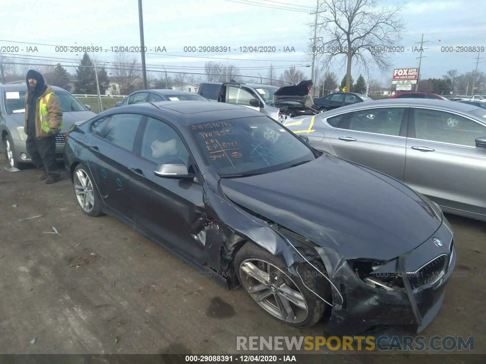 1 Photograph of a damaged car WBA4J7C59KBM76492 BMW 4 SERIES 2019