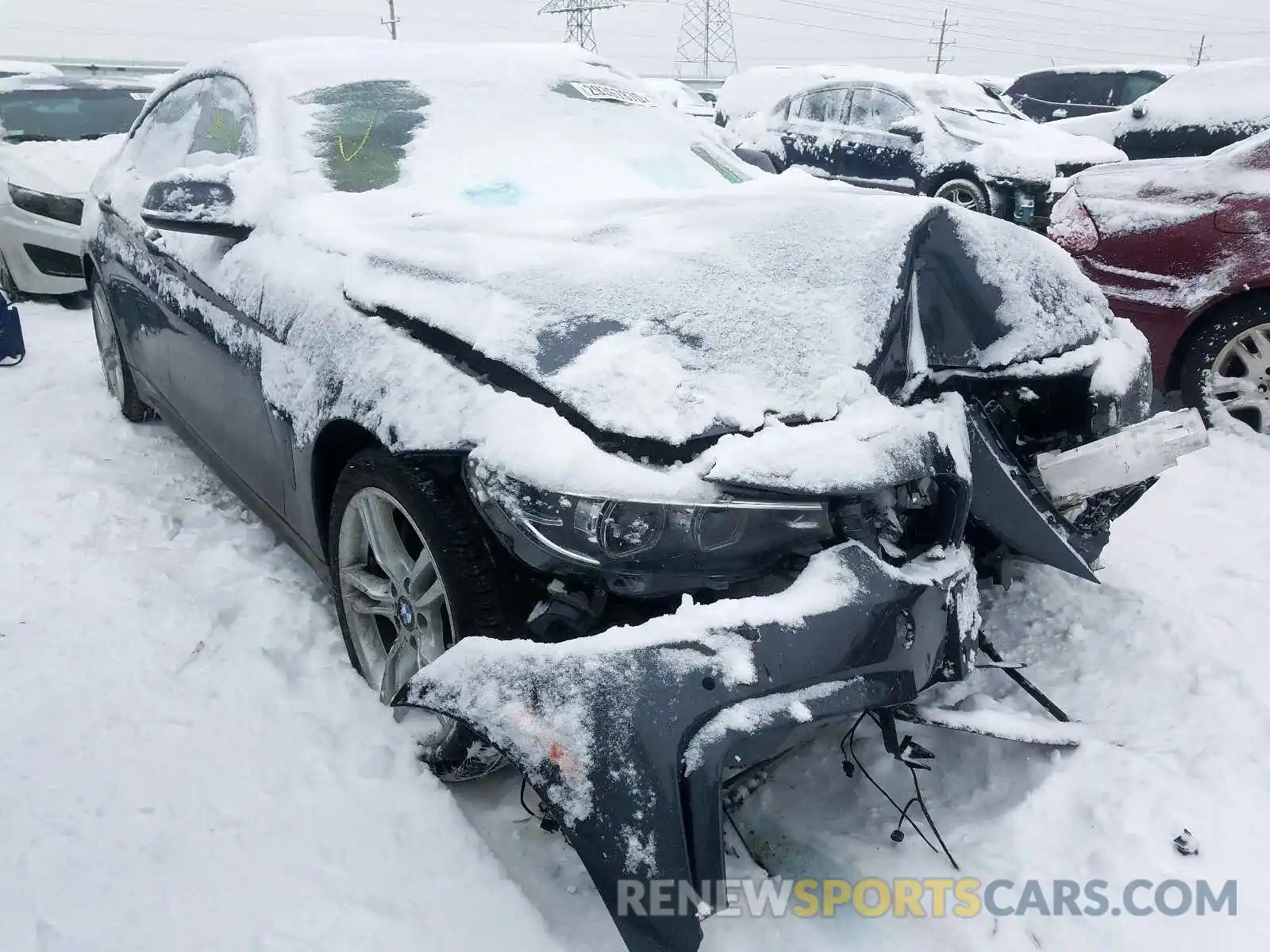 1 Photograph of a damaged car WBA4J7C5XKBM74931 BMW 4 SERIES 2019