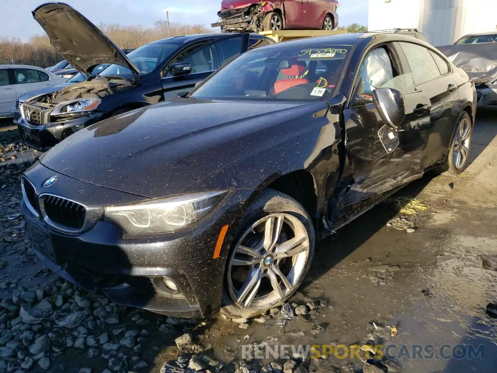 2 Фотография поврежденного автомобиля WBA4J7C5XKBM76646 BMW 4 SERIES 2019