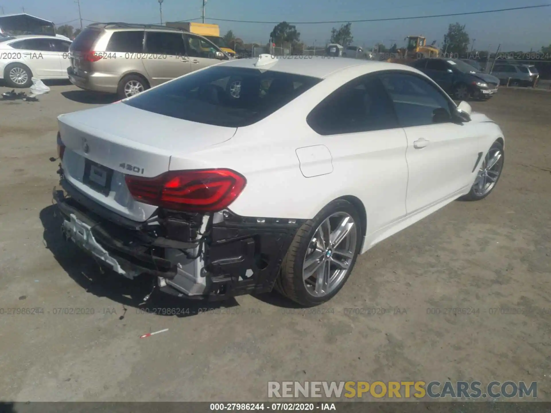 4 Photograph of a damaged car WBA4W3C50KAF93431 BMW 4 SERIES 2019
