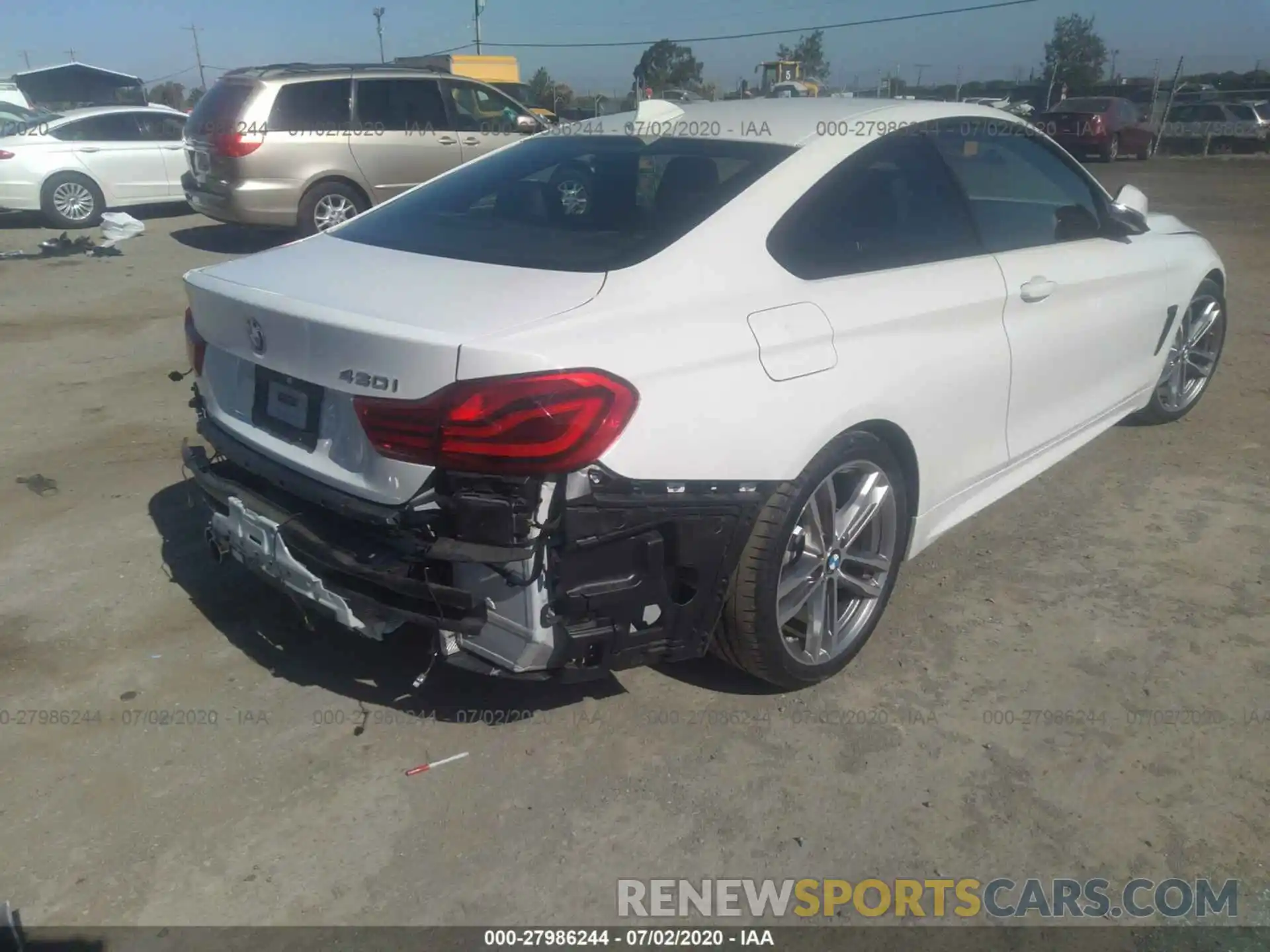 6 Фотография поврежденного автомобиля WBA4W3C50KAF93431 BMW 4 SERIES 2019