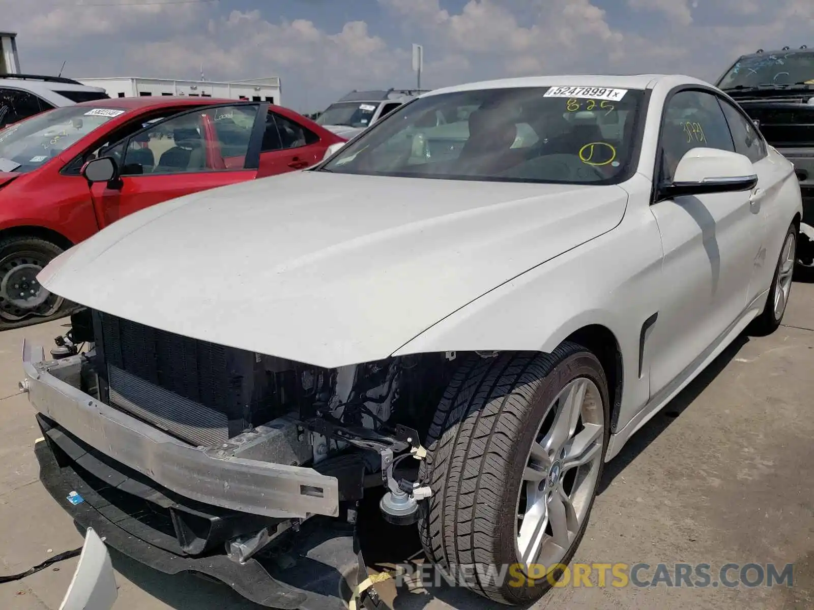 2 Photograph of a damaged car WBA4W3C50KAF93557 BMW 4 SERIES 2019