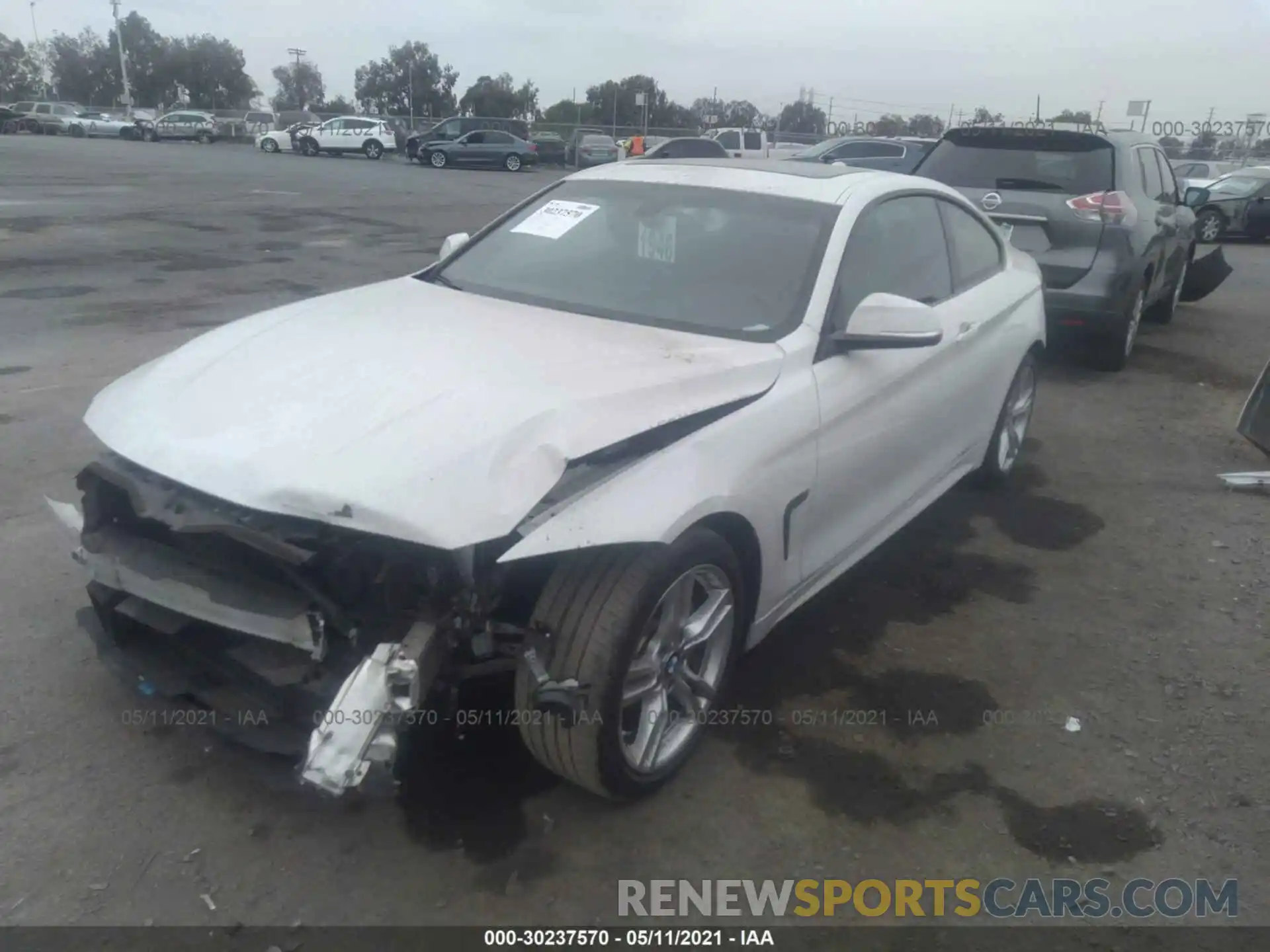 2 Photograph of a damaged car WBA4W3C51KAF93079 BMW 4 SERIES 2019