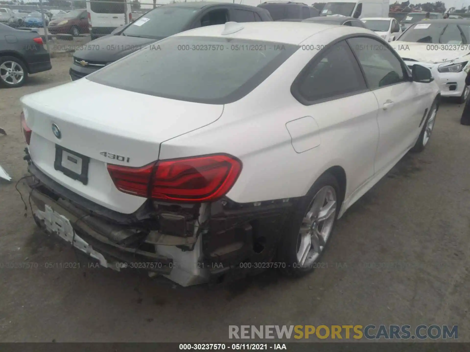 4 Фотография поврежденного автомобиля WBA4W3C51KAF93079 BMW 4 SERIES 2019