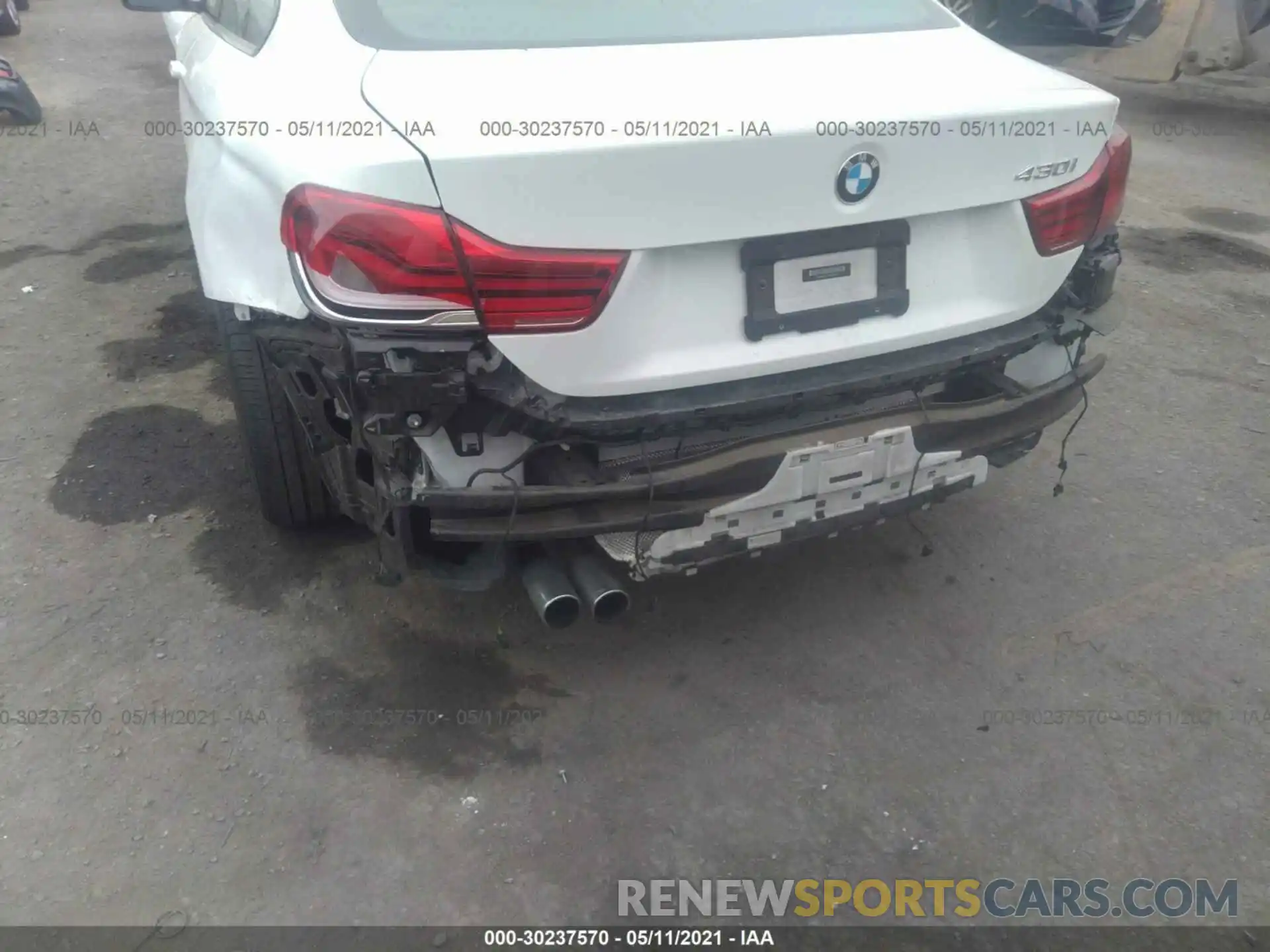 6 Photograph of a damaged car WBA4W3C51KAF93079 BMW 4 SERIES 2019