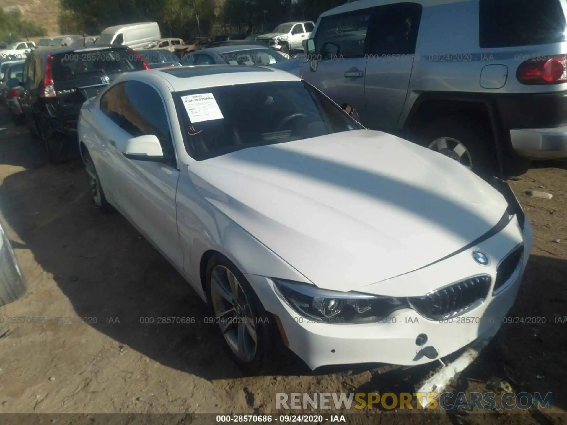 1 Photograph of a damaged car WBA4W3C51KAF93311 BMW 4 SERIES 2019