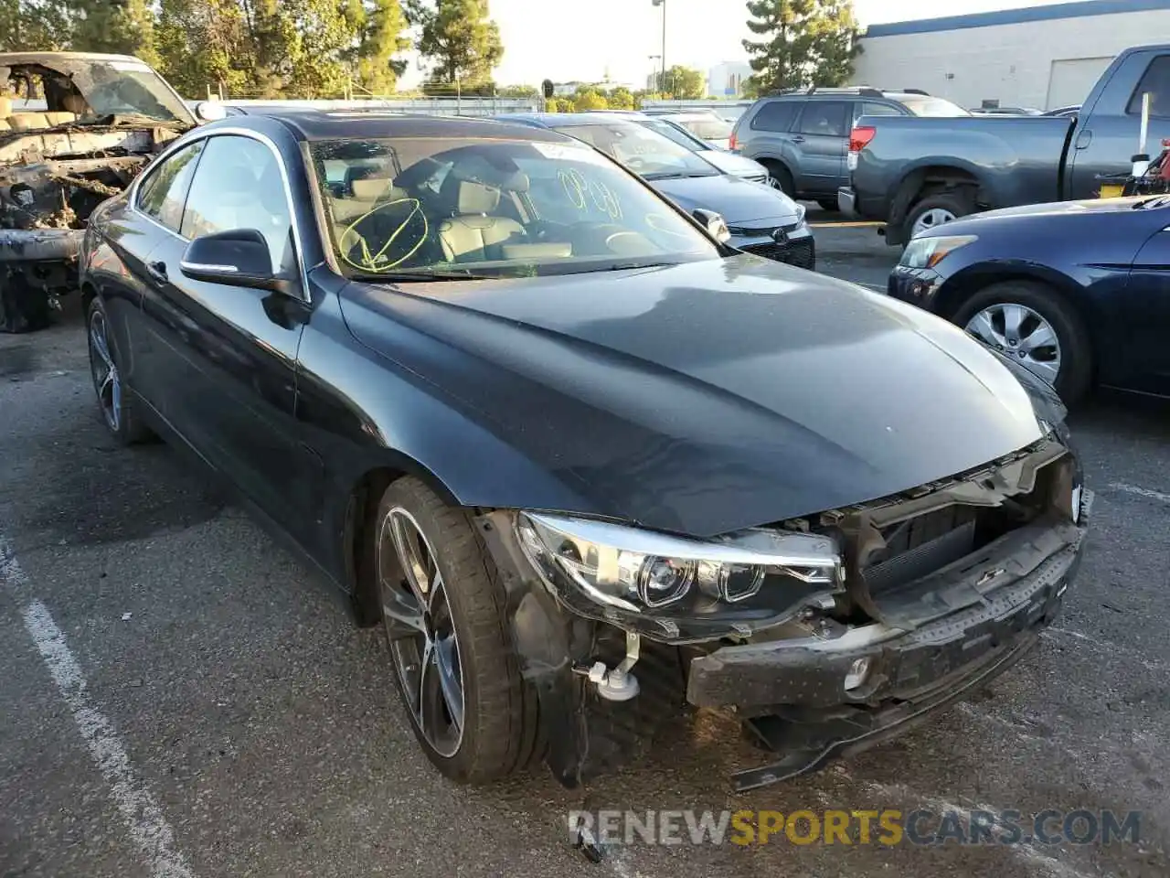 1 Photograph of a damaged car WBA4W3C52KAF91972 BMW 4 SERIES 2019