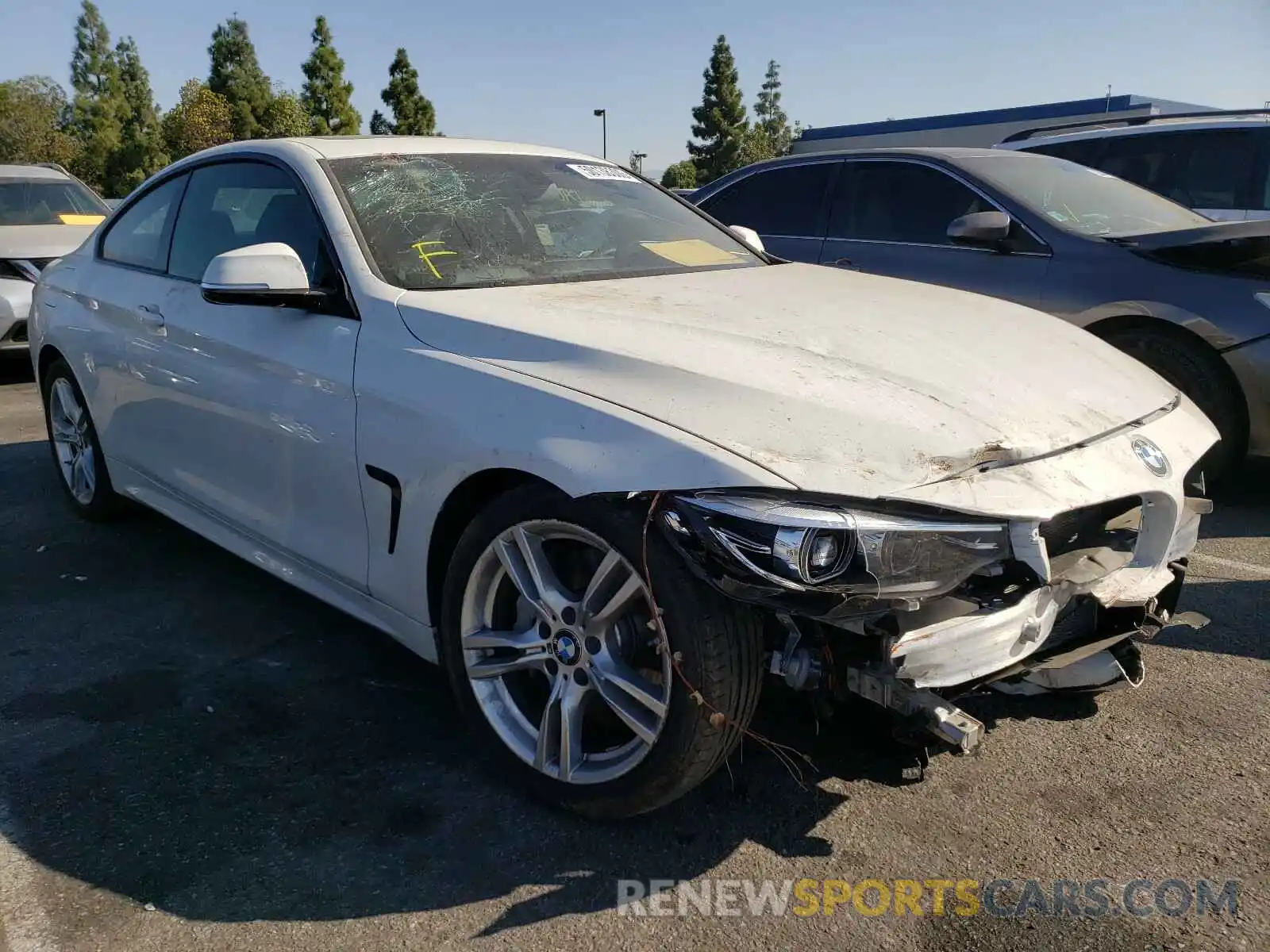 1 Photograph of a damaged car WBA4W3C52KAG91408 BMW 4 SERIES 2019