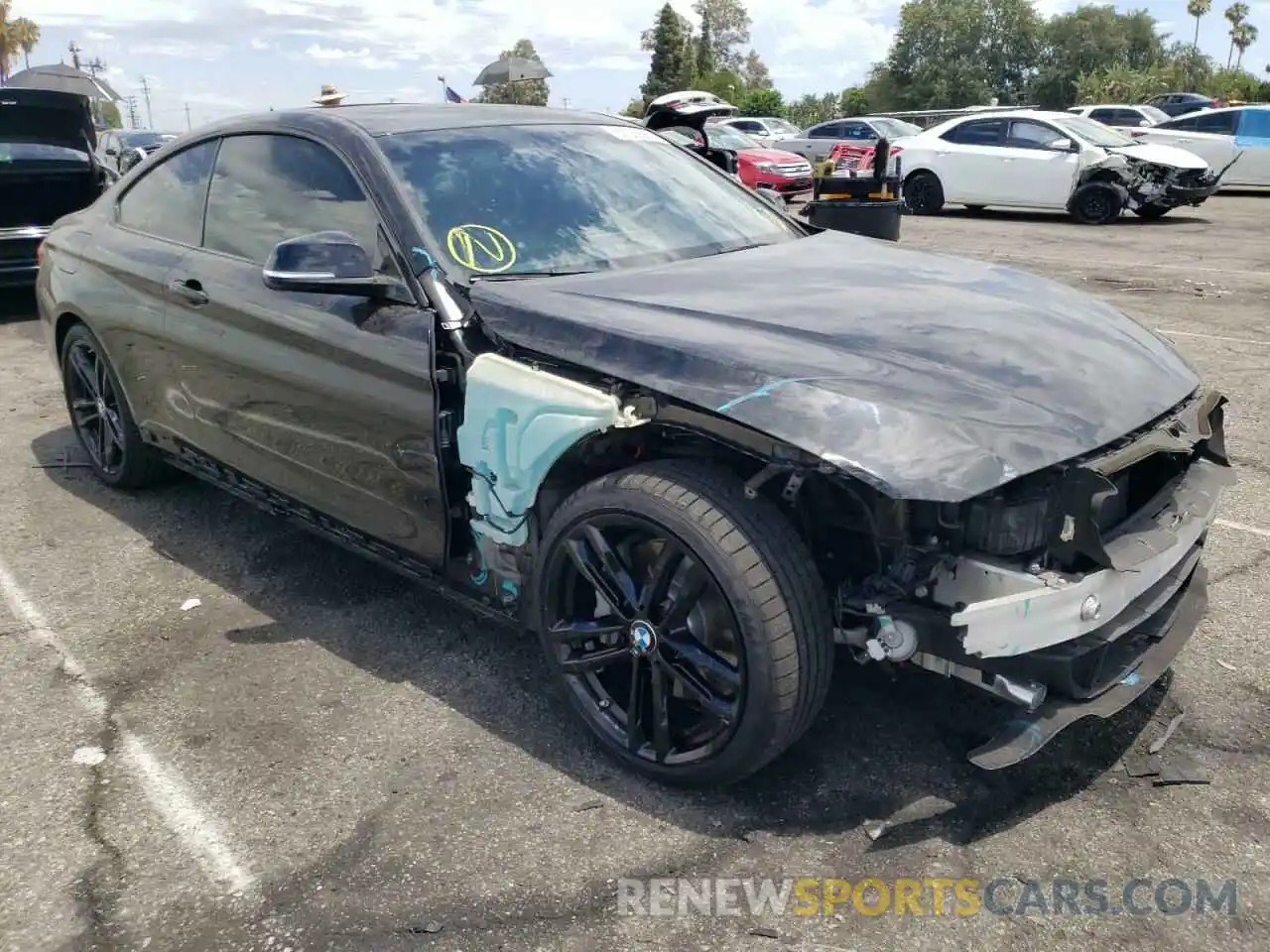 1 Photograph of a damaged car WBA4W3C53KAF92127 BMW 4 SERIES 2019