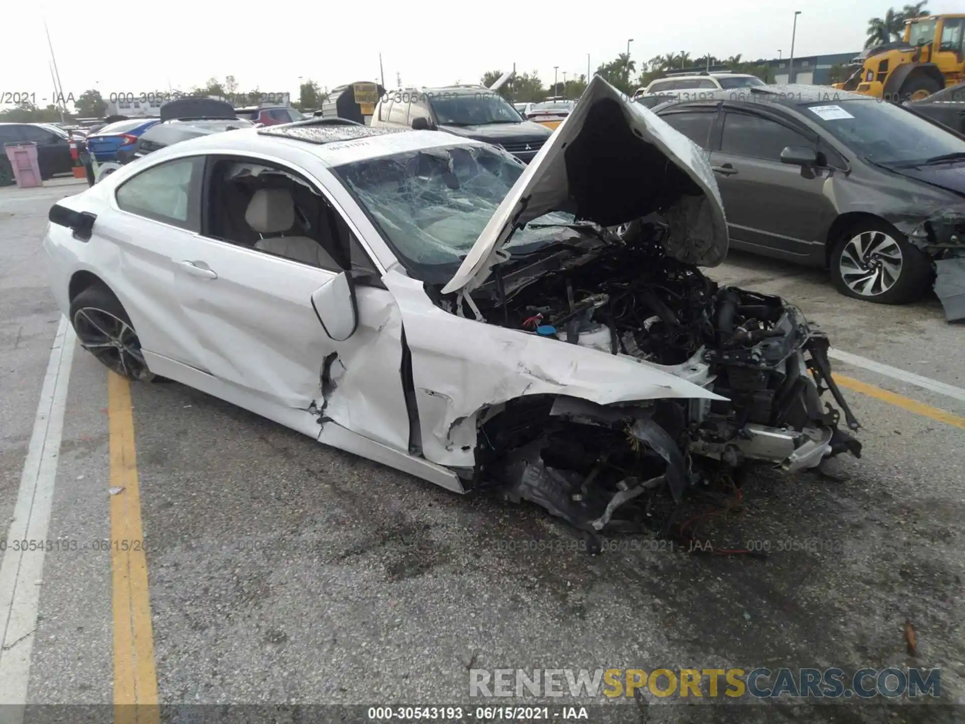 1 Photograph of a damaged car WBA4W3C53KAF92189 BMW 4 SERIES 2019