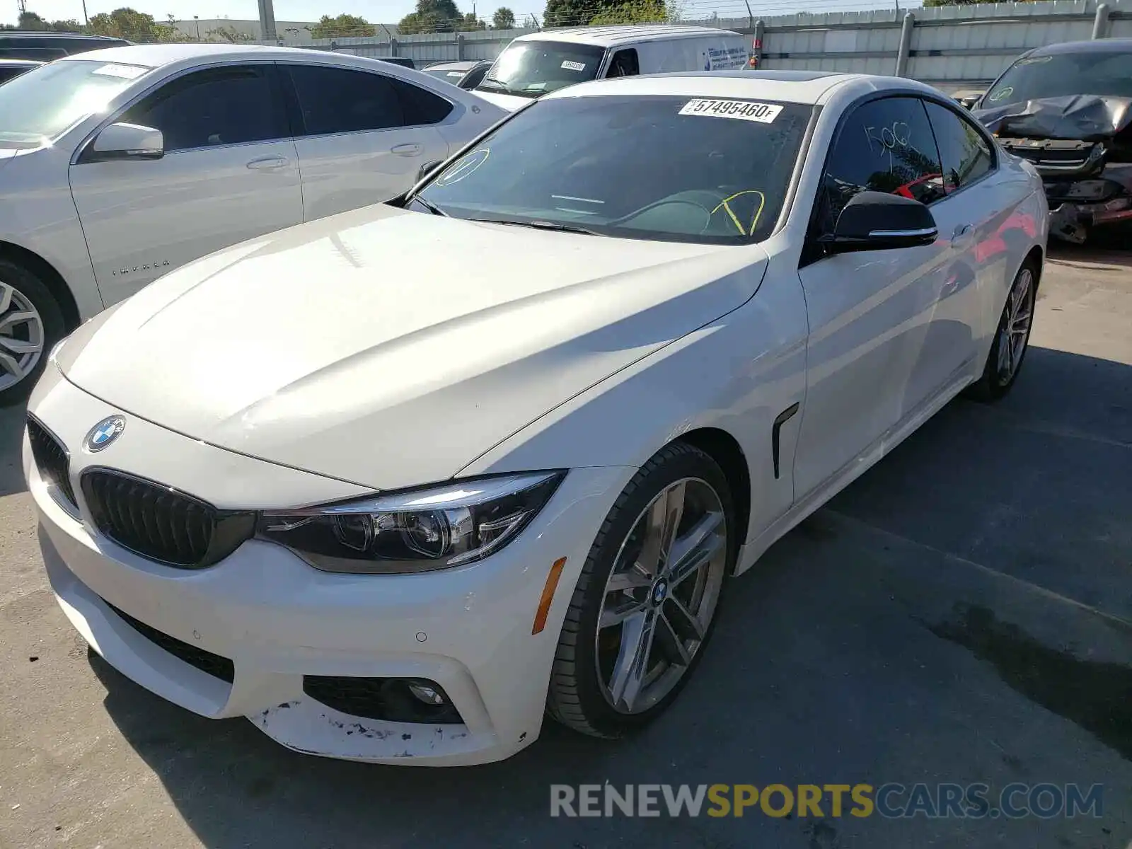 2 Photograph of a damaged car WBA4W3C53KAF92869 BMW 4 SERIES 2019