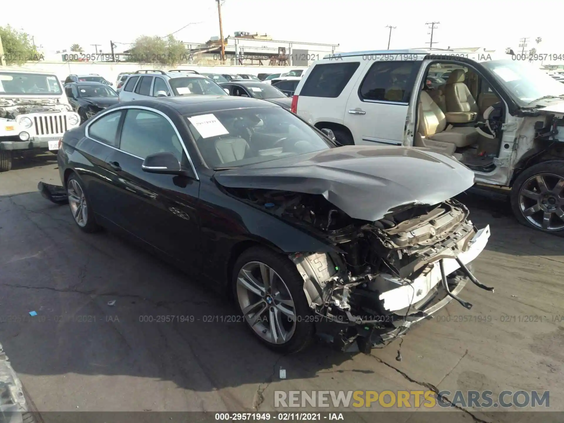 1 Photograph of a damaged car WBA4W3C54KAF92153 BMW 4 SERIES 2019