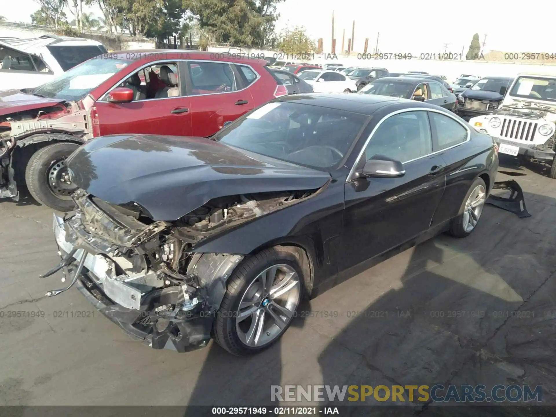 2 Photograph of a damaged car WBA4W3C54KAF92153 BMW 4 SERIES 2019