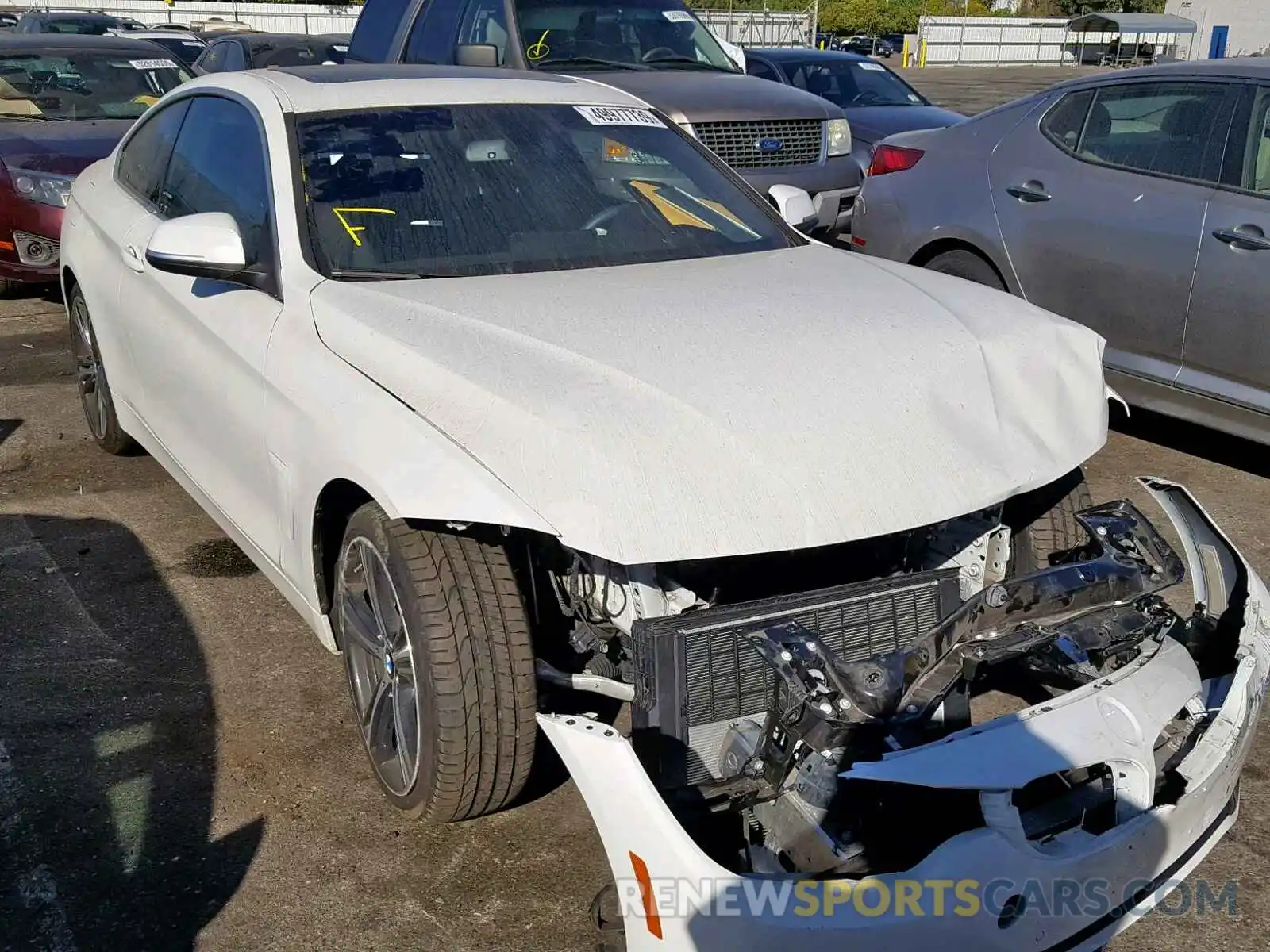 1 Photograph of a damaged car WBA4W3C56KAF92526 BMW 4 SERIES 2019