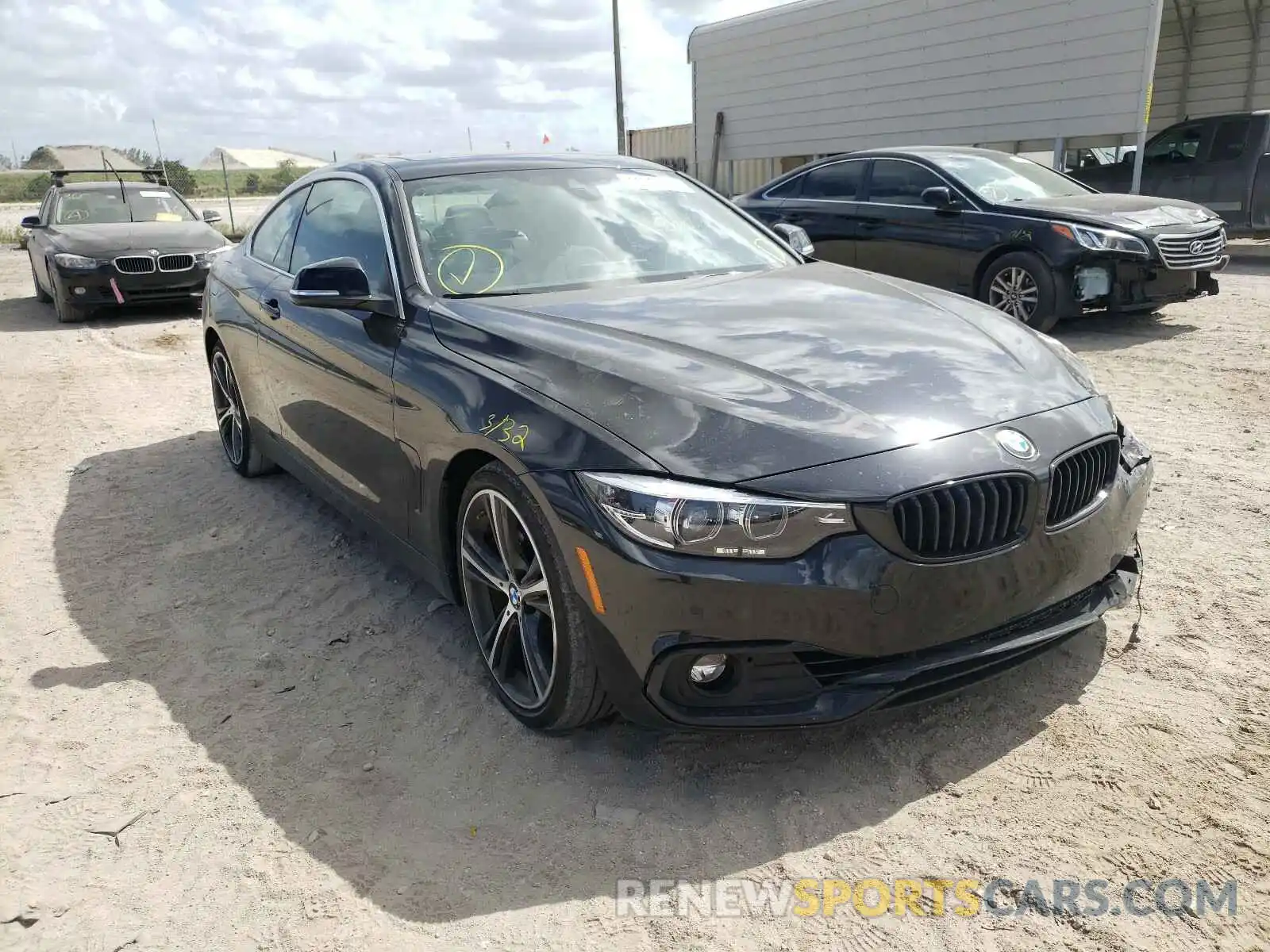 1 Photograph of a damaged car WBA4W3C56KAF93062 BMW 4 SERIES 2019