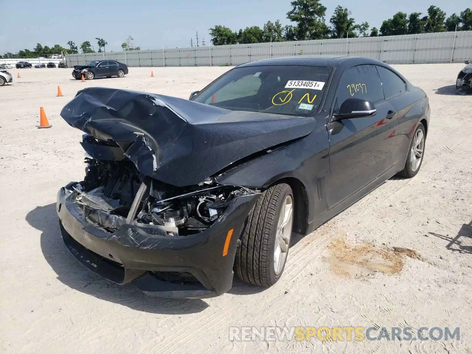 2 Photograph of a damaged car WBA4W3C57KAF91787 BMW 4 SERIES 2019