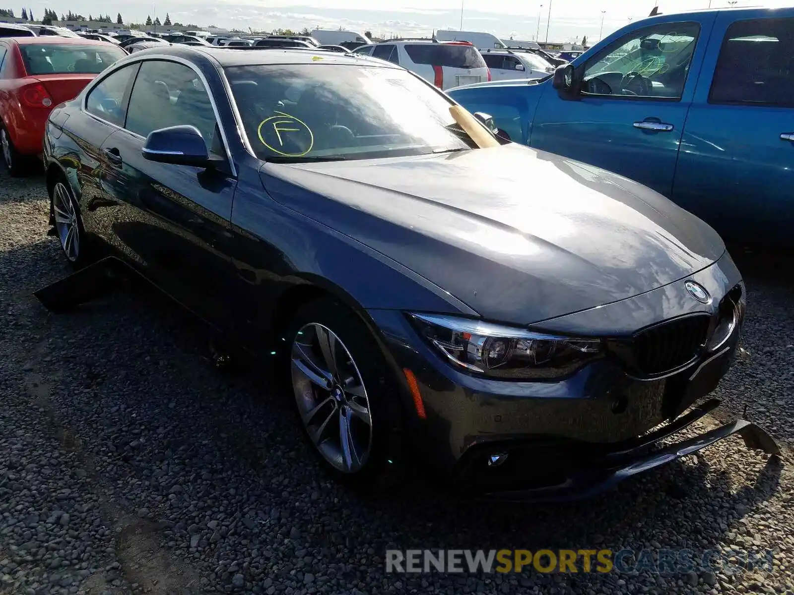 1 Photograph of a damaged car WBA4W3C57KAF92227 BMW 4 SERIES 2019