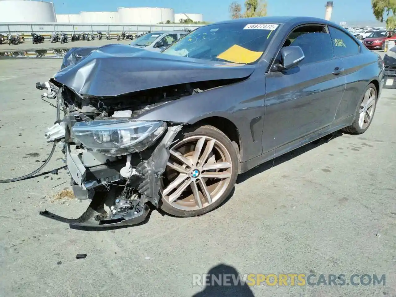 2 Photograph of a damaged car WBA4W3C57KAF92423 BMW 4 SERIES 2019