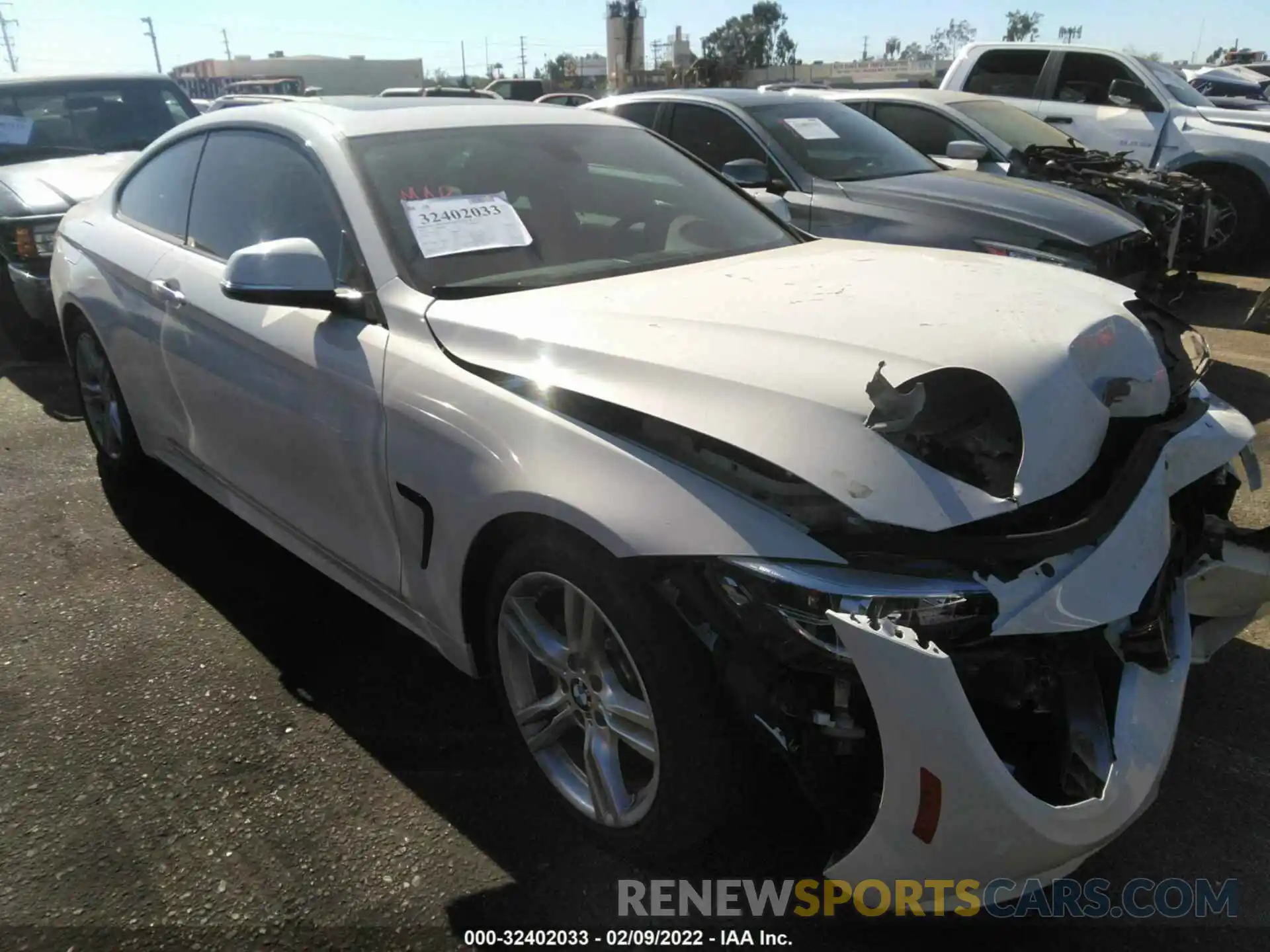 1 Photograph of a damaged car WBA4W3C57KAF92440 BMW 4 SERIES 2019