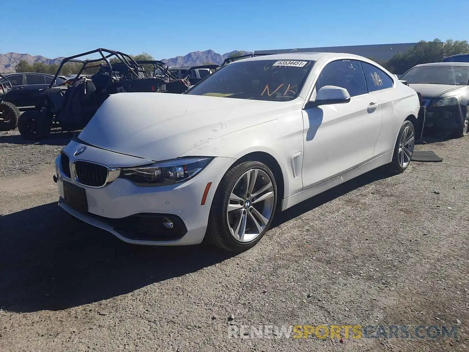 2 Photograph of a damaged car WBA4W3C57KAF92485 BMW 4 SERIES 2019