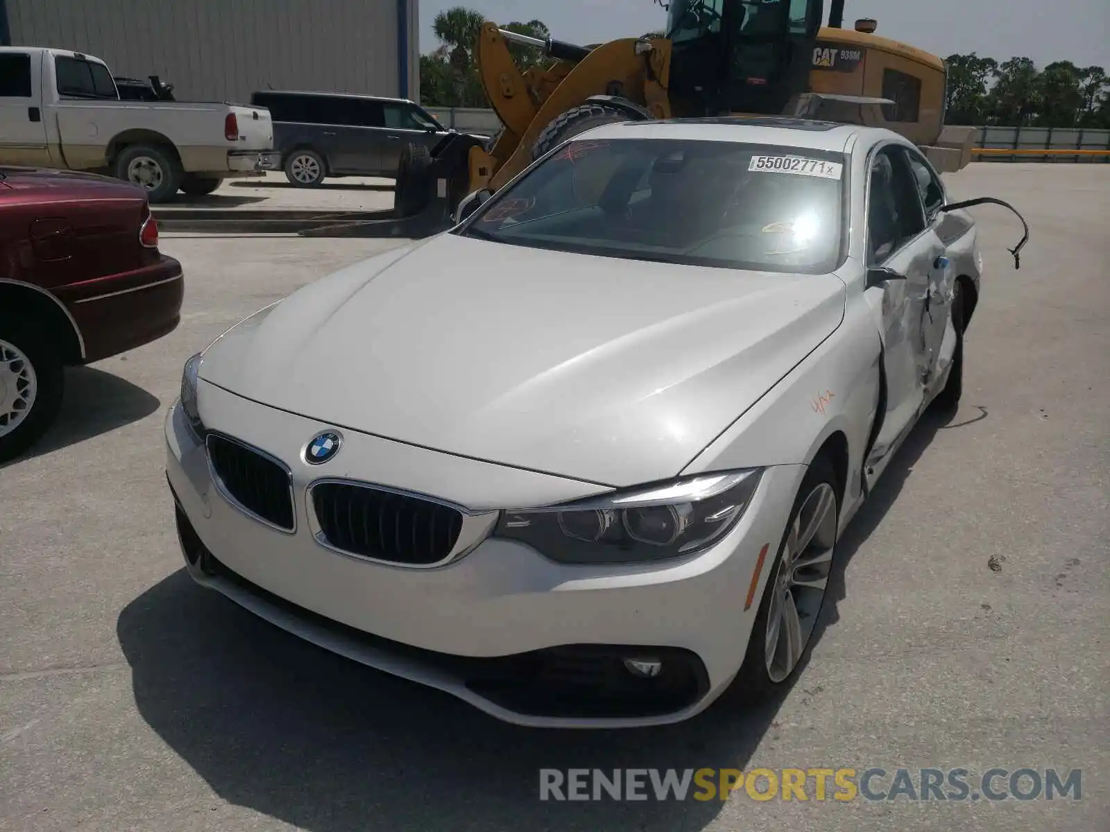 2 Photograph of a damaged car WBA4W3C57KAF92728 BMW 4 SERIES 2019