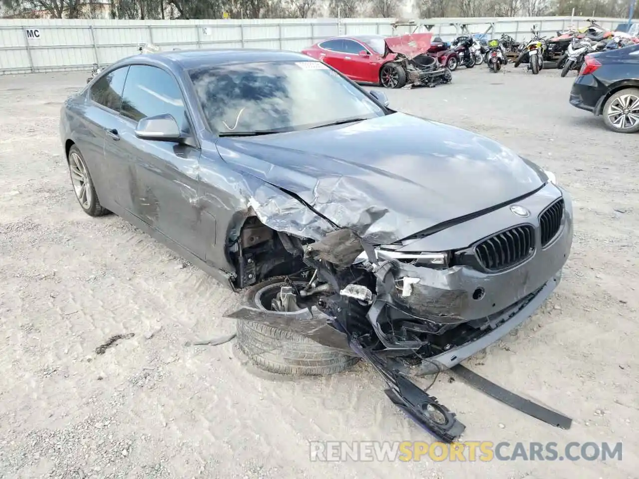 1 Photograph of a damaged car WBA4W3C57KAF92812 BMW 4 SERIES 2019