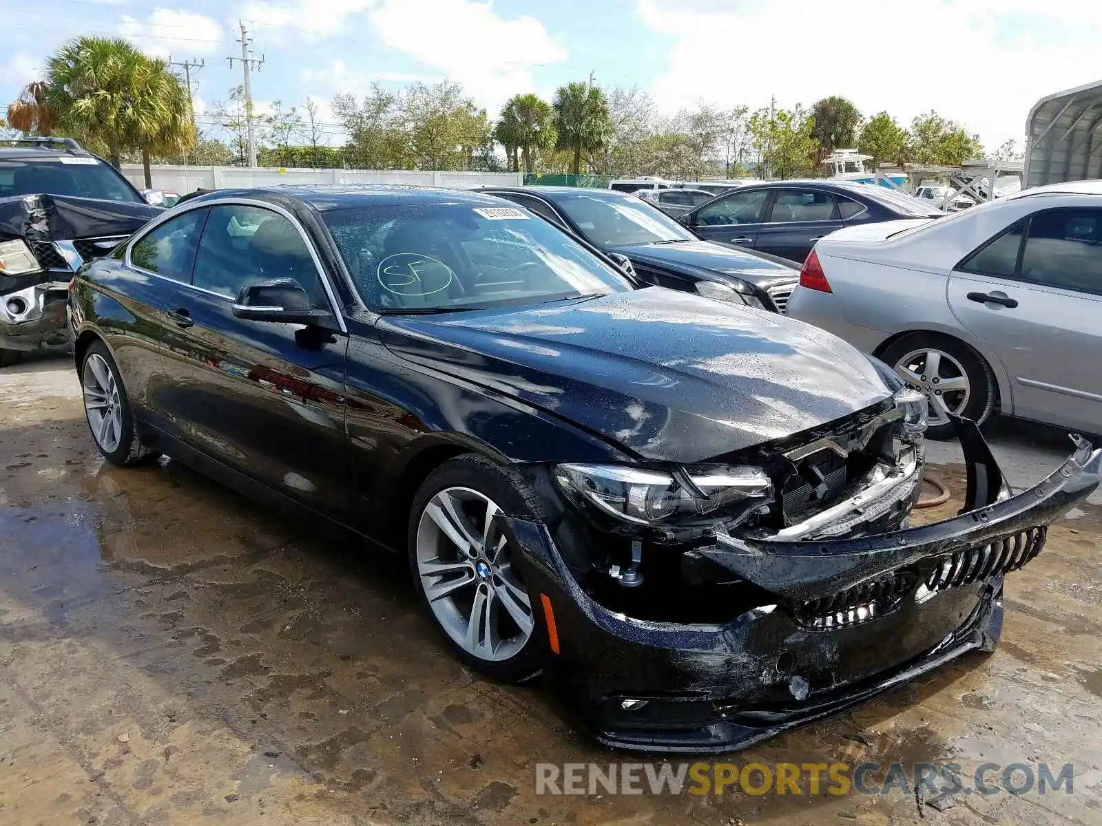 1 Photograph of a damaged car WBA4W3C57KAF93619 BMW 4 SERIES 2019