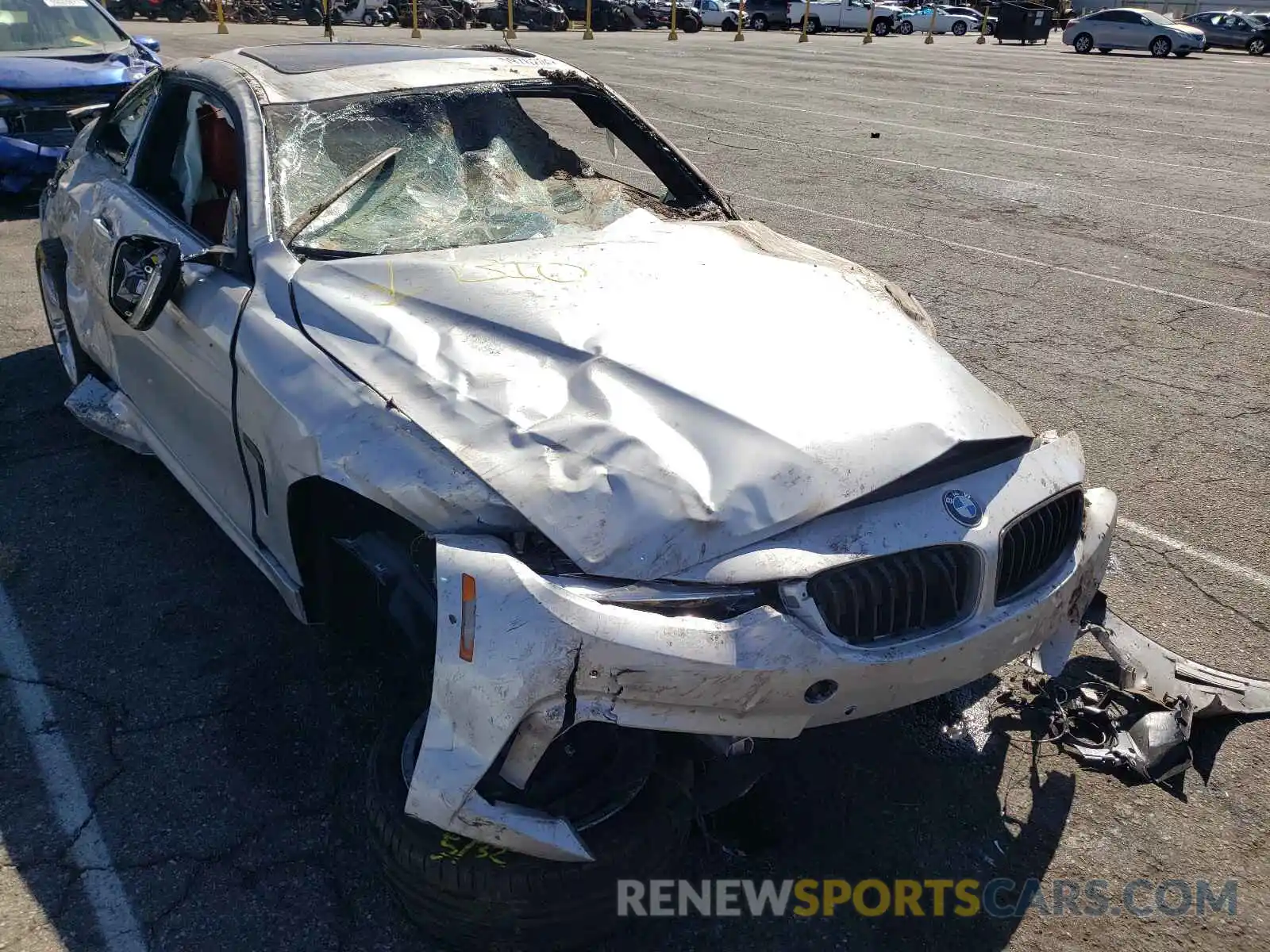 1 Photograph of a damaged car WBA4W3C58KAF92060 BMW 4 SERIES 2019