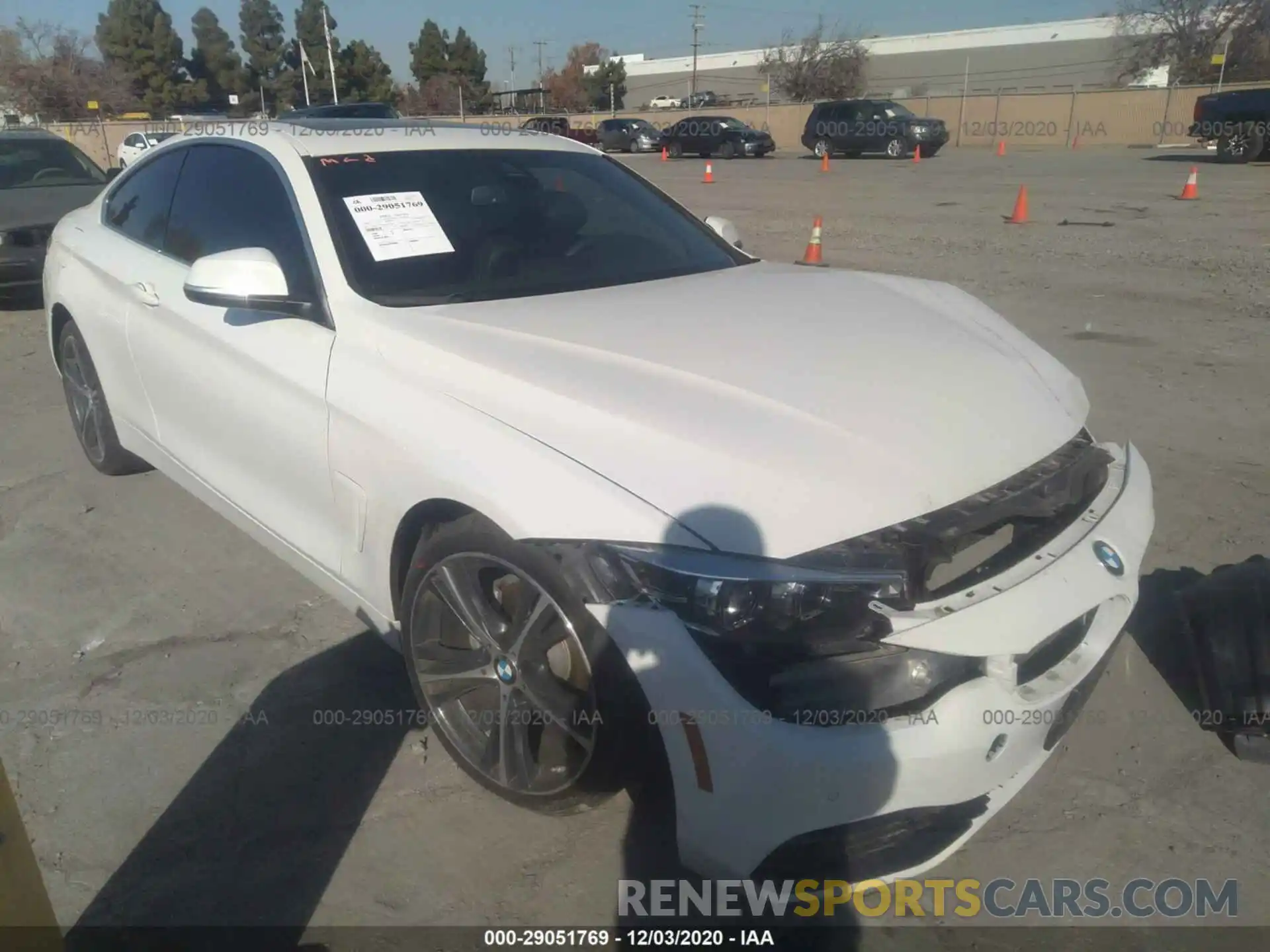 1 Photograph of a damaged car WBA4W3C58KAF93760 BMW 4 SERIES 2019