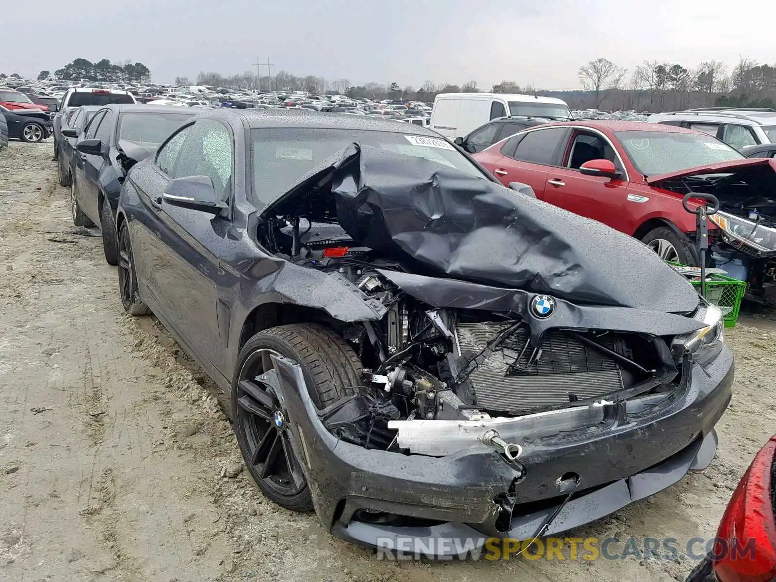 1 Photograph of a damaged car WBA4W3C59KAF92486 BMW 4 SERIES 2019