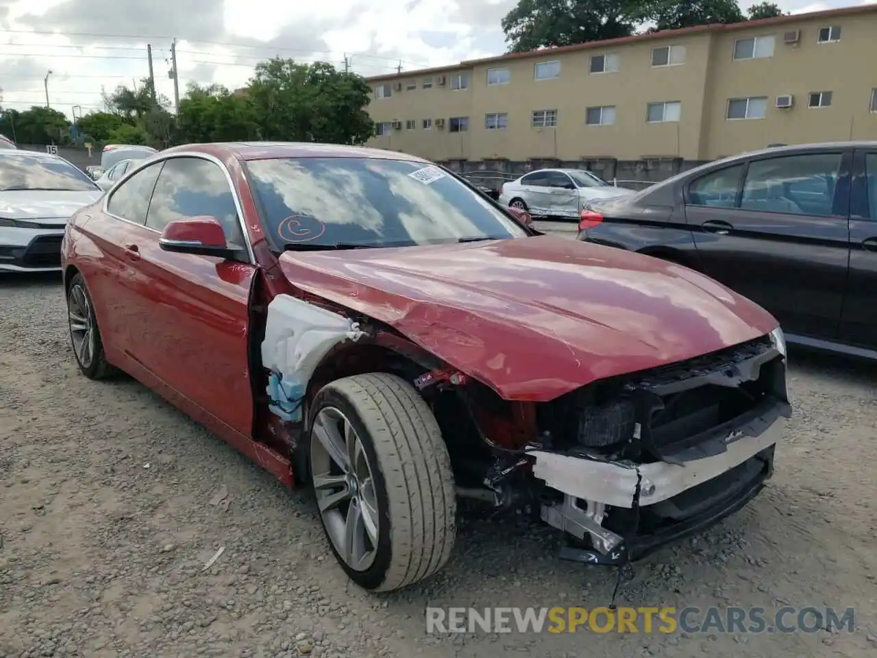 1 Photograph of a damaged car WBA4W3C59KAF92827 BMW 4 SERIES 2019