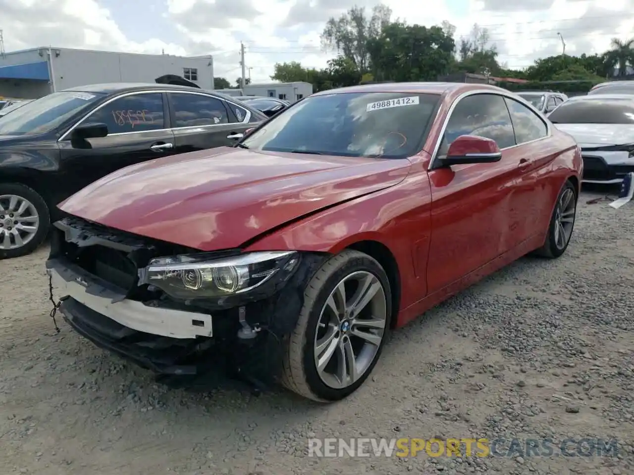 2 Photograph of a damaged car WBA4W3C59KAF92827 BMW 4 SERIES 2019