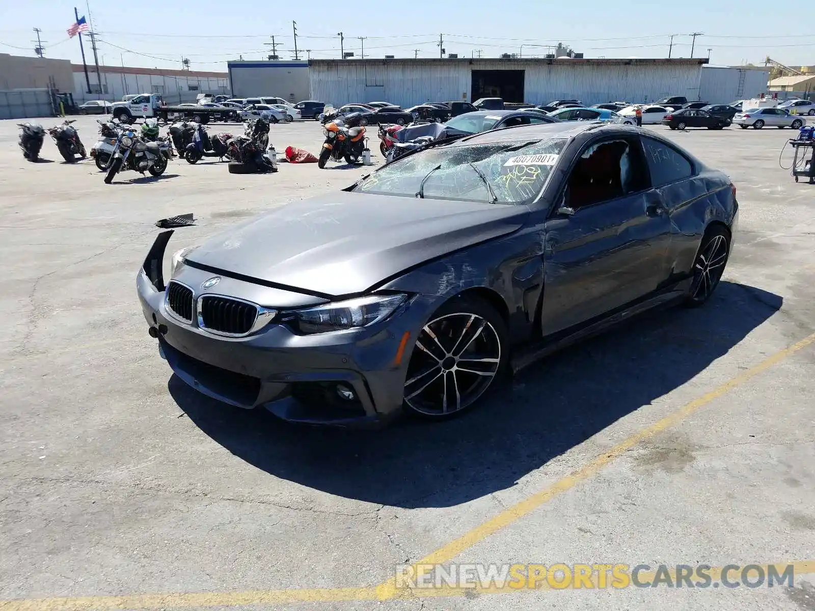 2 Photograph of a damaged car WBA4W3C5XKAF92948 BMW 4 SERIES 2019