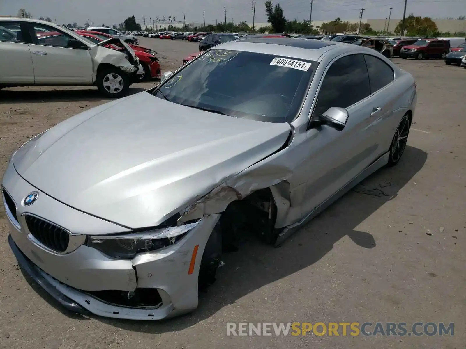 2 Photograph of a damaged car WBA4W3C5XKAF93257 BMW 4 SERIES 2019