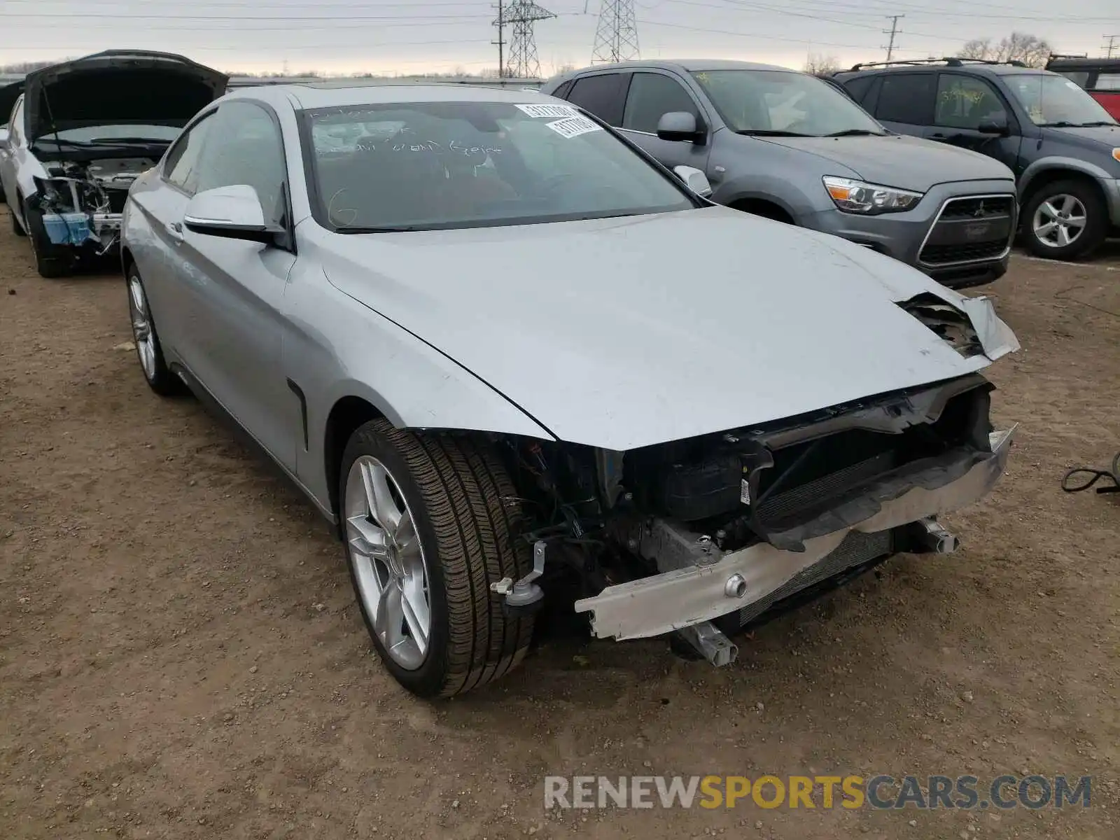 1 Фотография поврежденного автомобиля WBA4W5C5XKAE49803 BMW 4 SERIES 2019