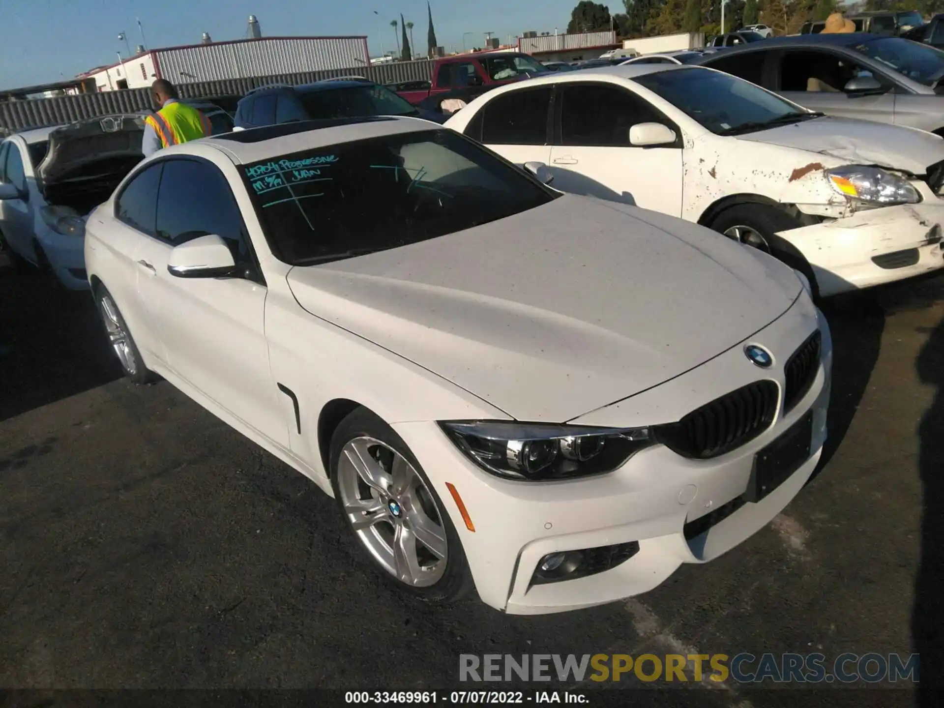 1 Photograph of a damaged car WBA4W7C50KAG52159 BMW 4 SERIES 2019