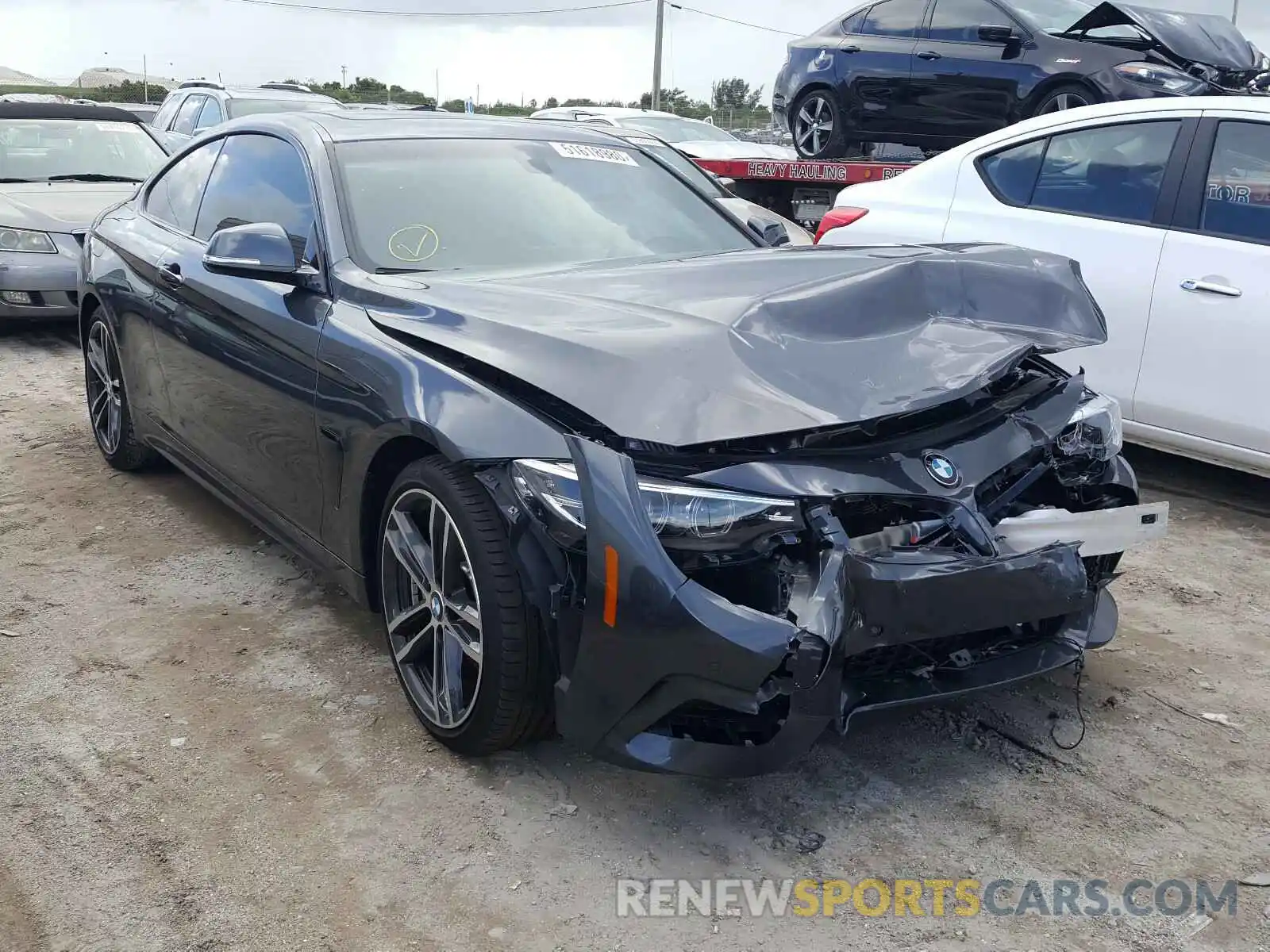 1 Photograph of a damaged car WBA4W7C50KAG52467 BMW 4 SERIES 2019