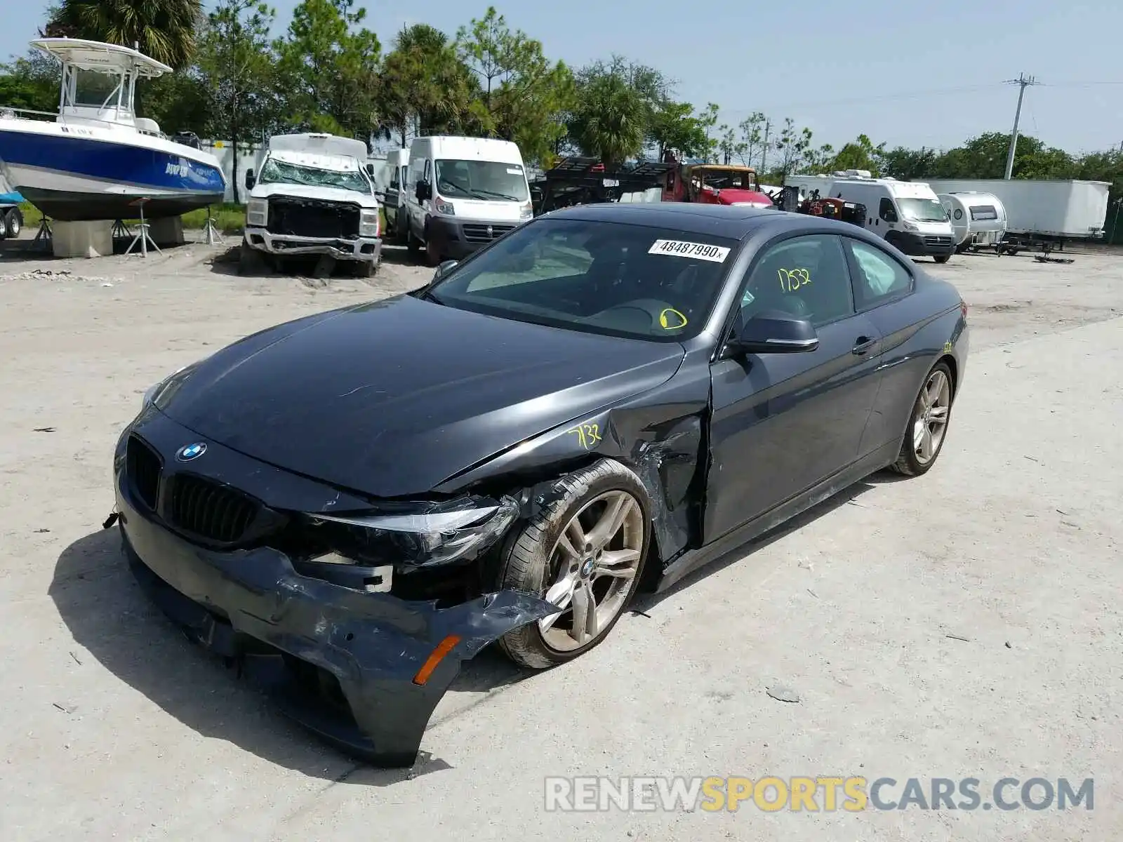 2 Photograph of a damaged car WBA4W7C54KAG52469 BMW 4 SERIES 2019