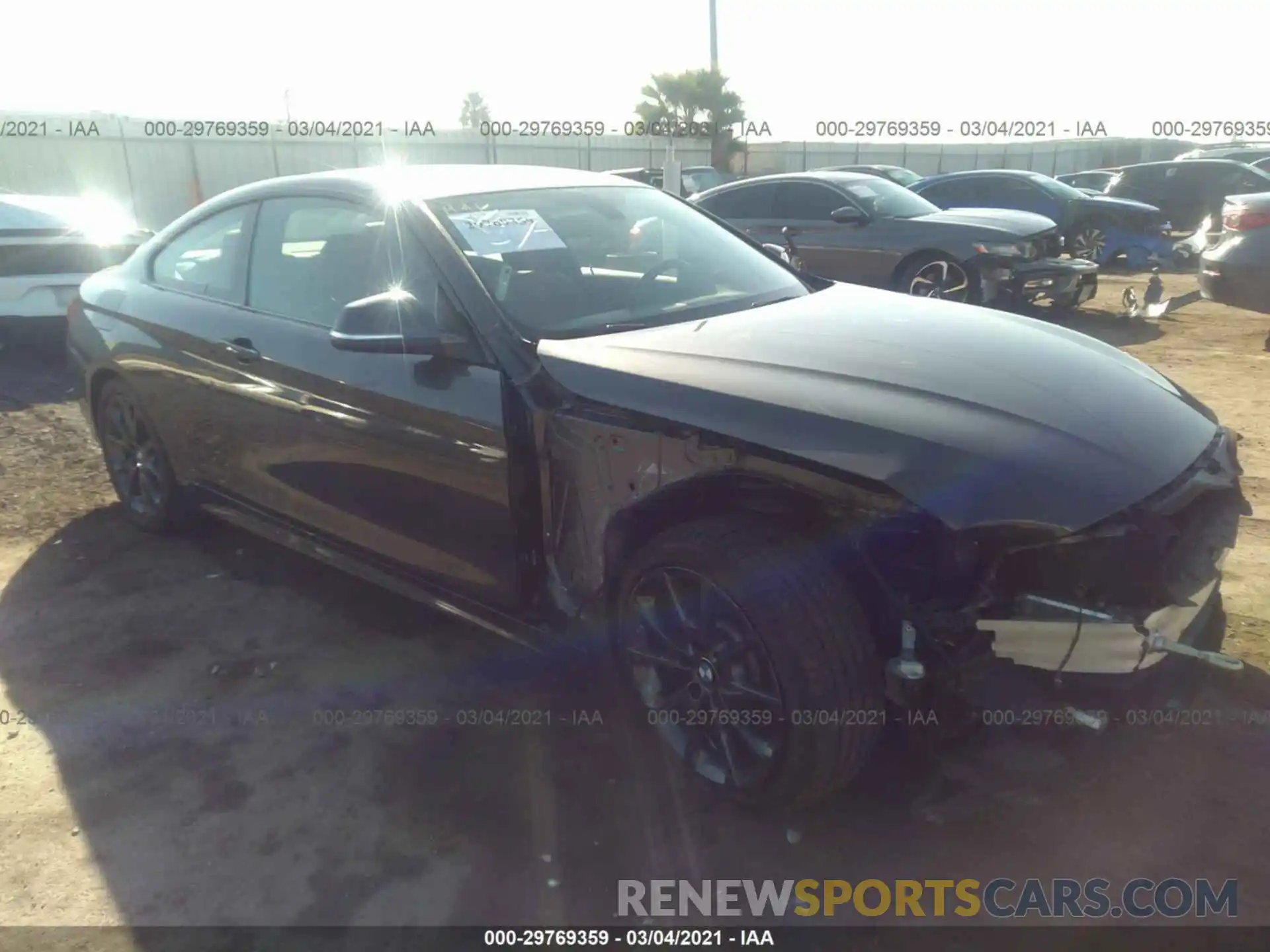 1 Photograph of a damaged car WBA4W7C55KAG53078 BMW 4 SERIES 2019