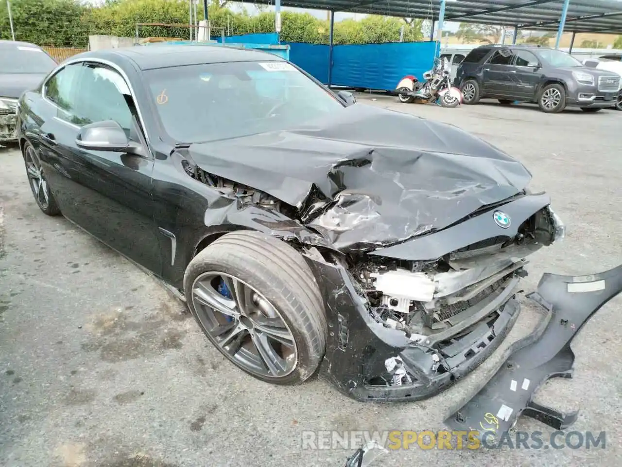 1 Photograph of a damaged car WBA4W7C57KAG52160 BMW 4 SERIES 2019