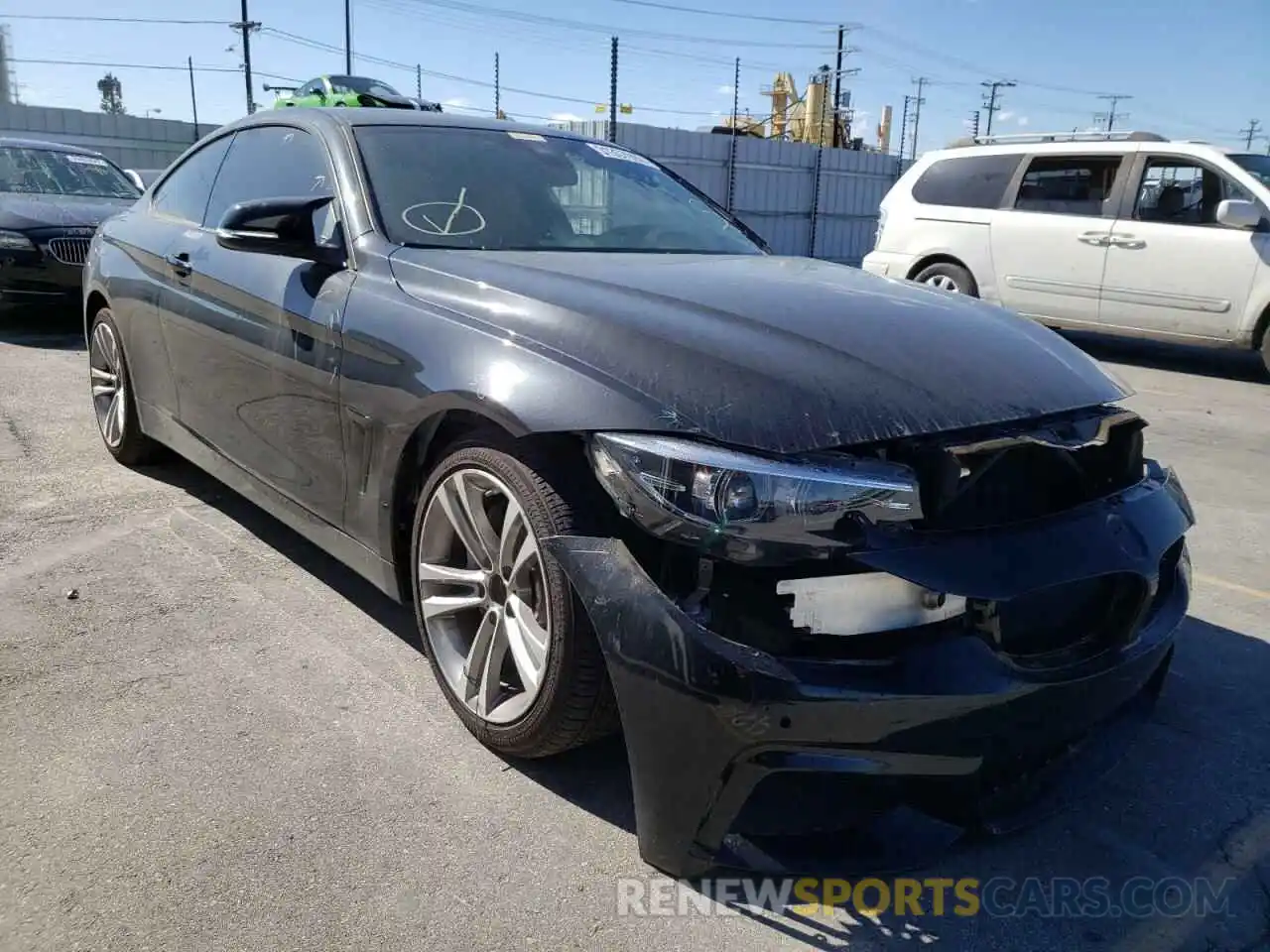 1 Photograph of a damaged car WBA4W7C57KAG52269 BMW 4 SERIES 2019