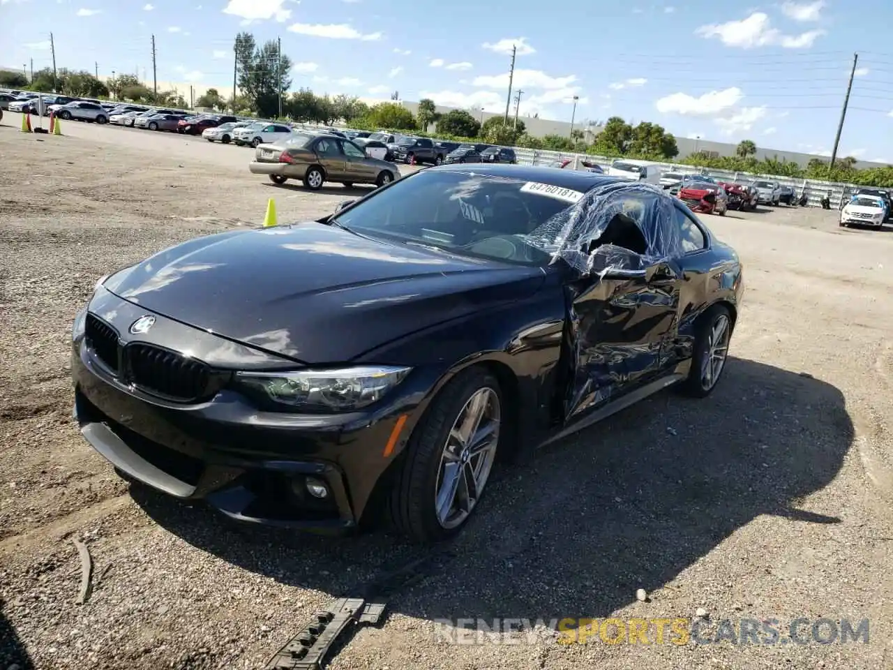 2 Photograph of a damaged car WBA4W7C57KAG52594 BMW 4 SERIES 2019