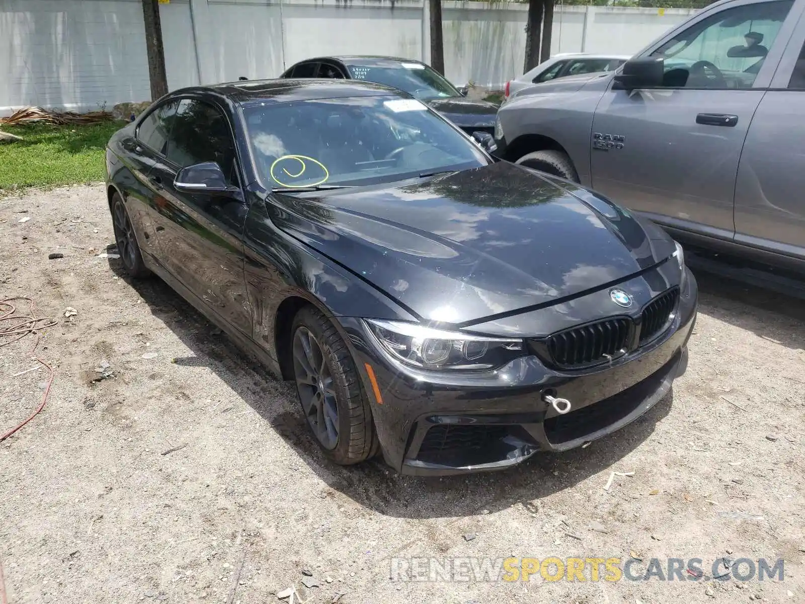 1 Photograph of a damaged car WBA4W7C59KAG52368 BMW 4 SERIES 2019