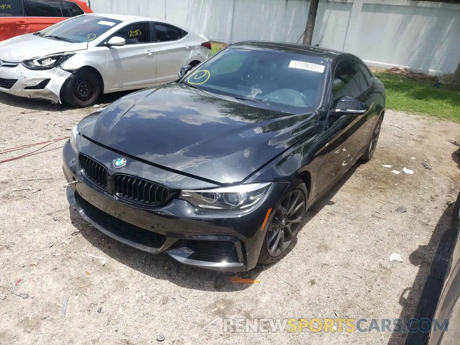 2 Photograph of a damaged car WBA4W7C59KAG52368 BMW 4 SERIES 2019