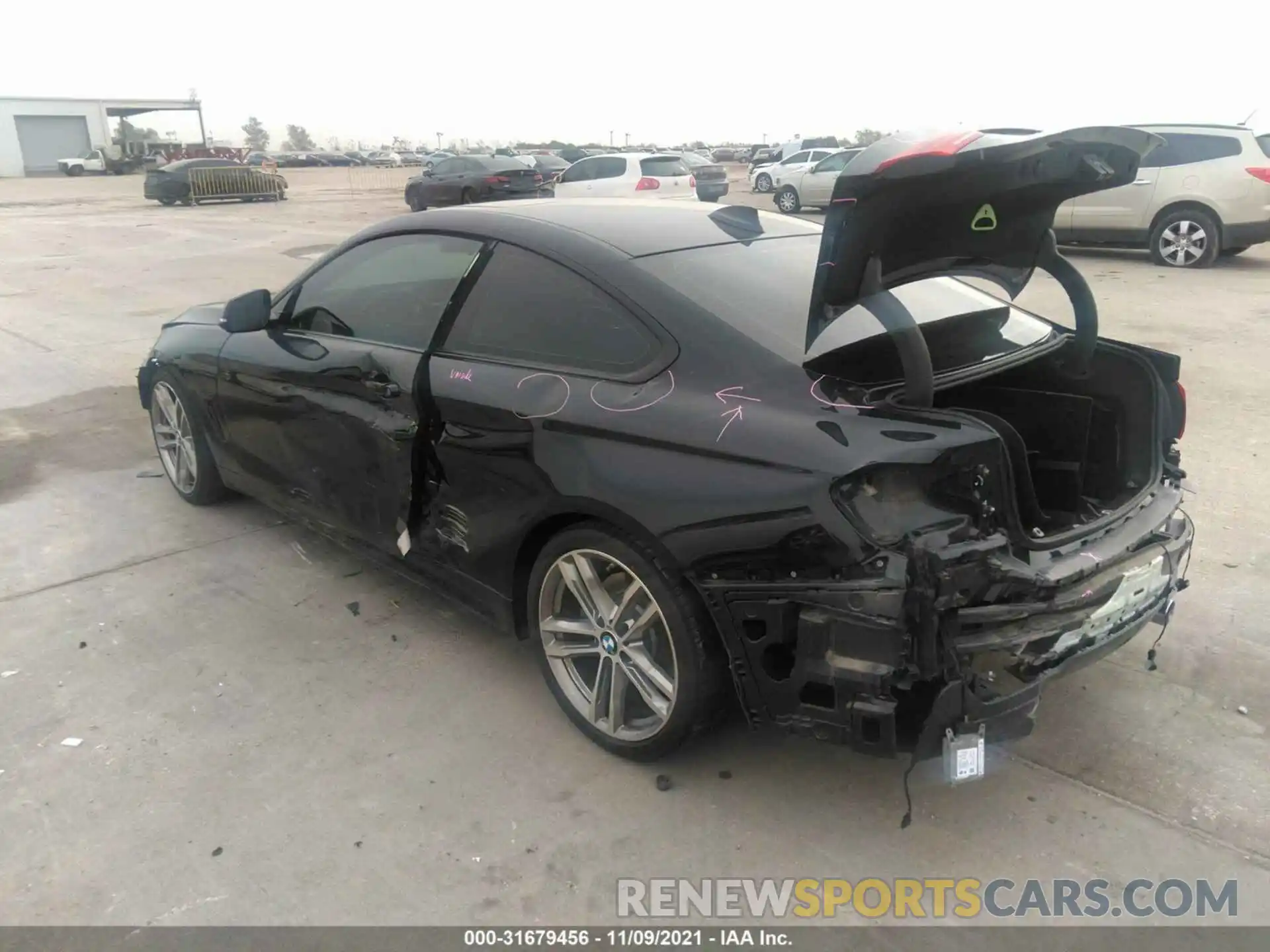 3 Photograph of a damaged car WBA4W7C59KAG52449 BMW 4 SERIES 2019