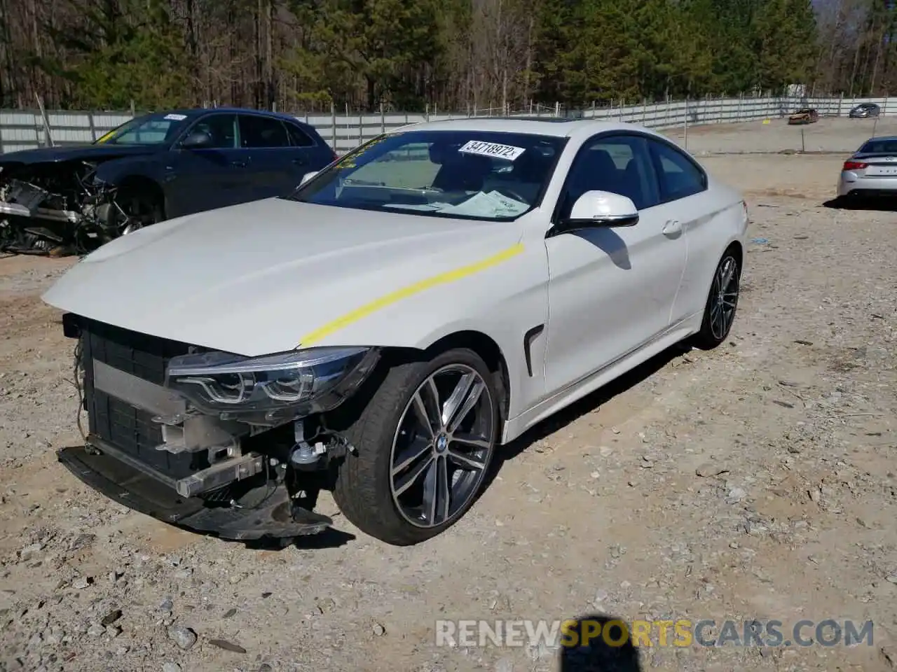 2 Photograph of a damaged car WBA4W7C59KAG52953 BMW 4 SERIES 2019