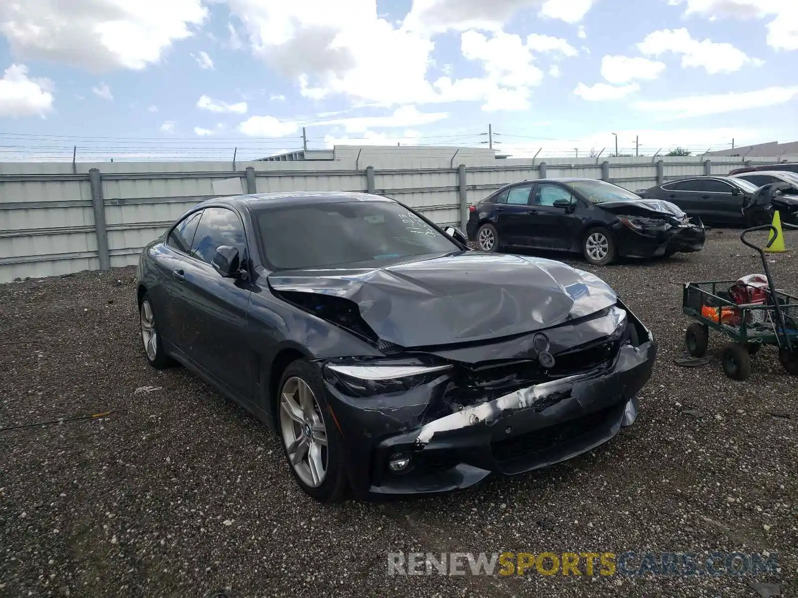 1 Photograph of a damaged car WBA4W9C51KAF94557 BMW 4 SERIES 2019