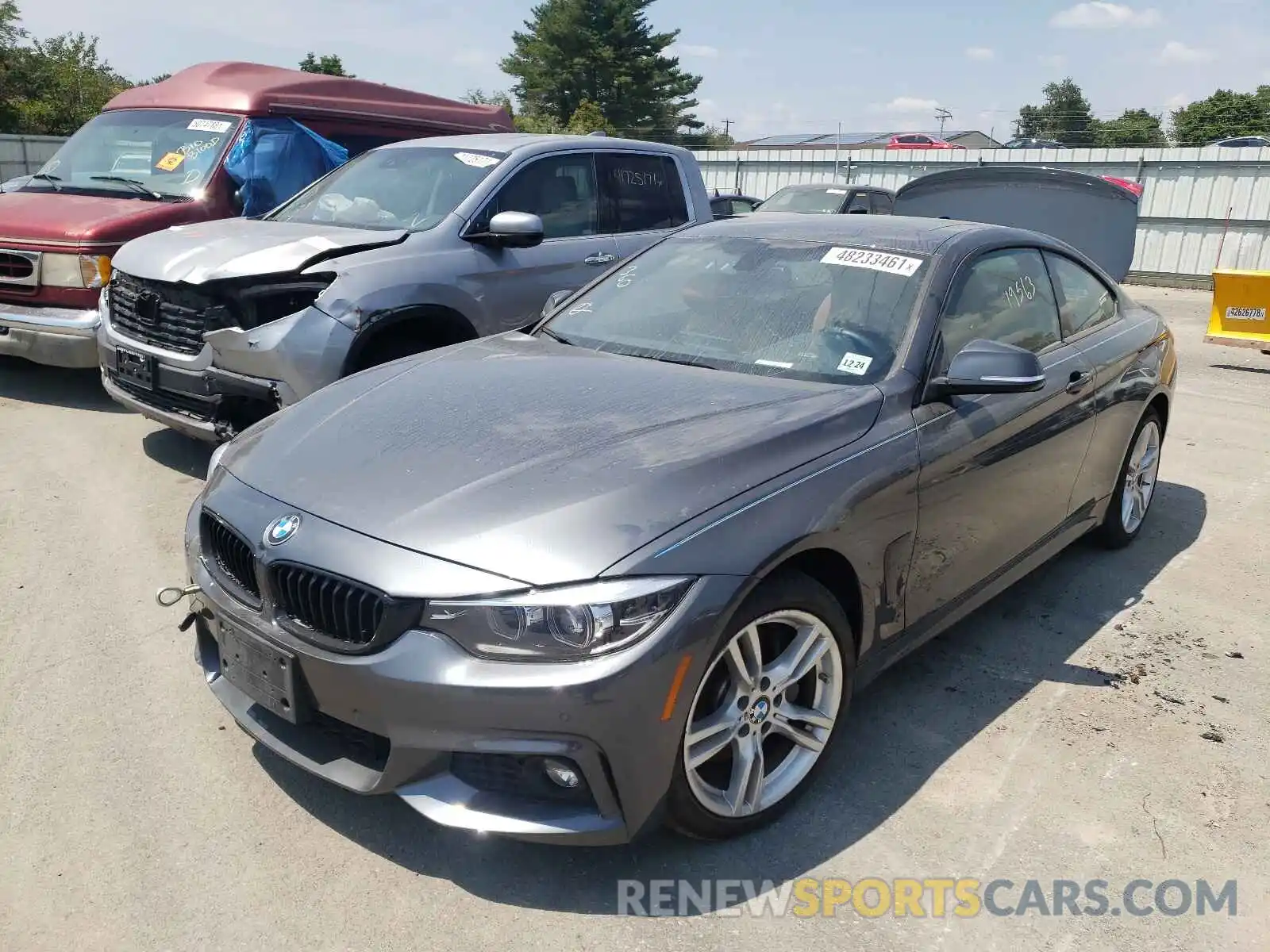 2 Фотография поврежденного автомобиля WBA4W9C54KAF98652 BMW 4 SERIES 2019