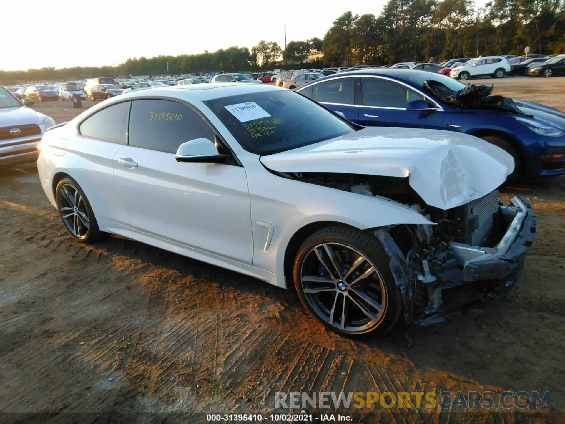 1 Photograph of a damaged car WBA4W9C56KAF94845 BMW 4 SERIES 2019